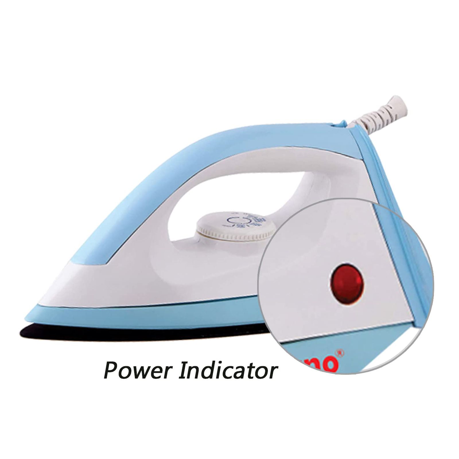 Fabiano Husky 1100 Watts Dry Iron (Comfortable Grip, White & Blue)_5