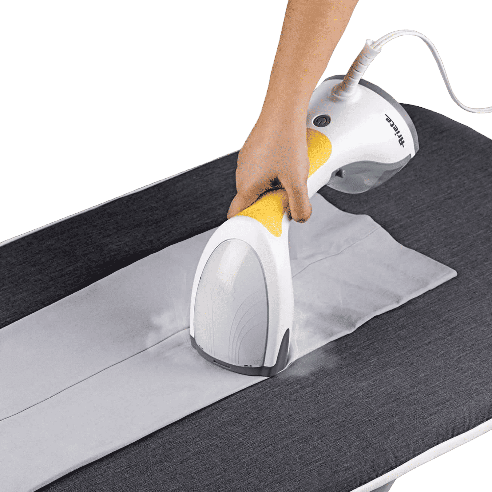 Ariete 4167/00 1200 Watts Handheld Garment Steamer (260ml Water Tank, Stainless Steel Plate, White)_5