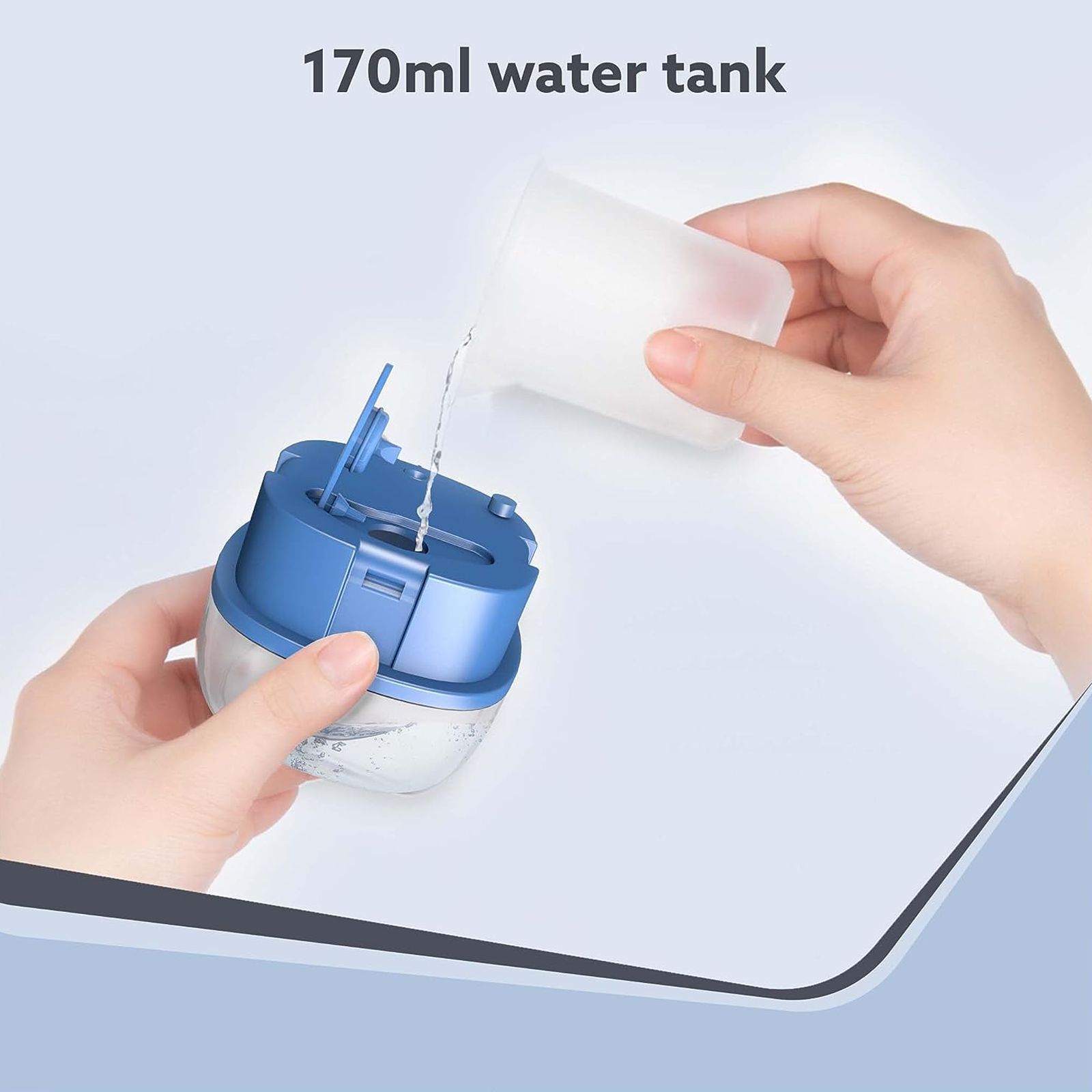 AGARO Elegant 1200 Watts Handheld Garment Steamer (170ml Water Tank, Dry Boiling Protection, Blue)_3