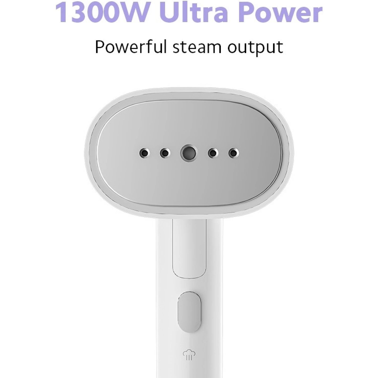 Xiaomi 1300 Watts Handheld Garment Steamer (165ml Water Tank, 1 Mode, Quick Steaming, White)_2