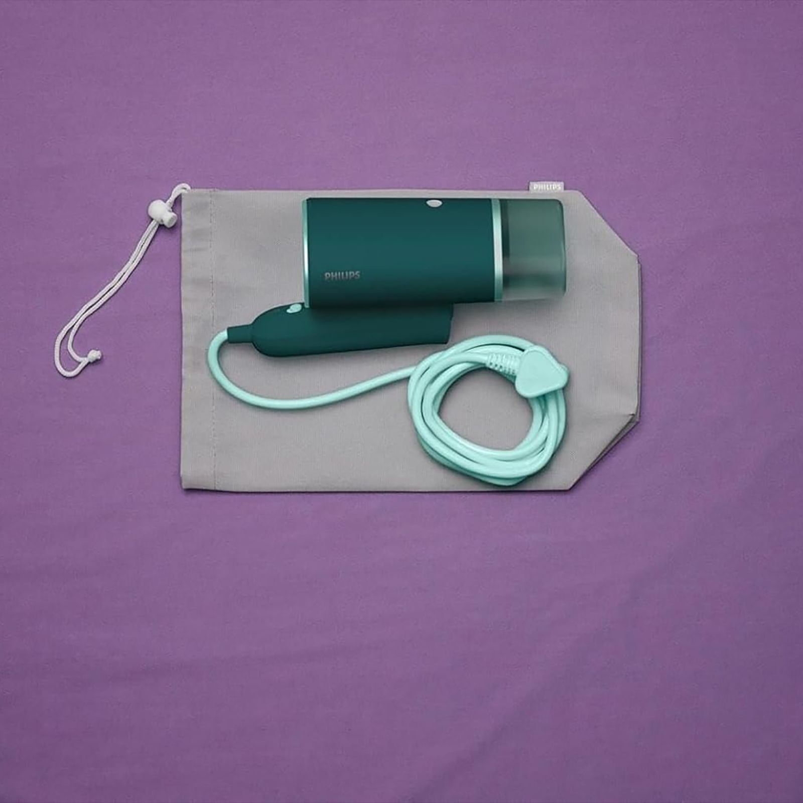 PHILIPS 1000 Watts Handheld Garment Steamer (120ml Water Tank, Drip Stop, Green)_12