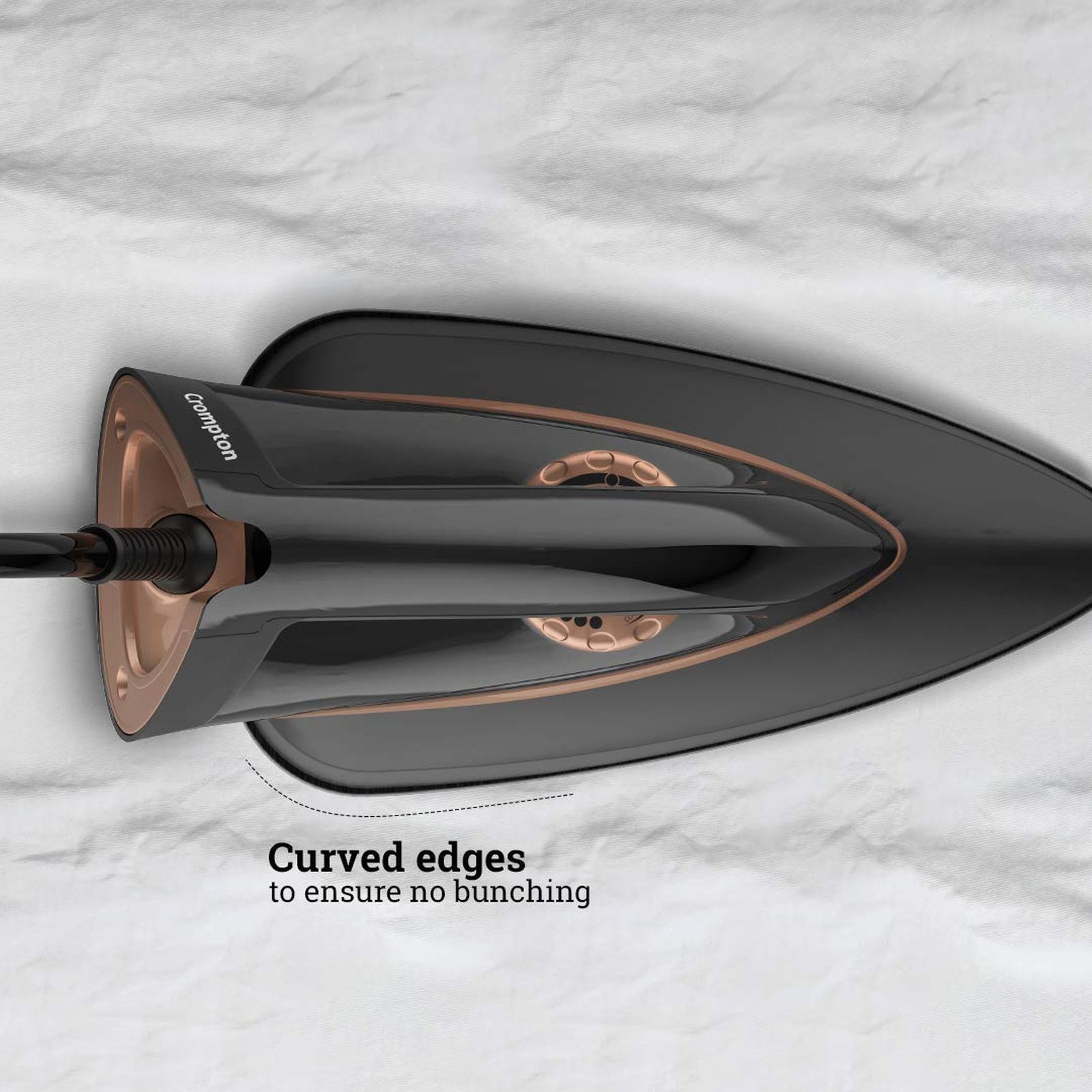 Crompton InstaGlide 1000 Watts Dry Iron (6 Fabric Settings, Black) Crompton InstaGlide 1000 Watts Dry Iron (6 Fabric Settings, Black)_6