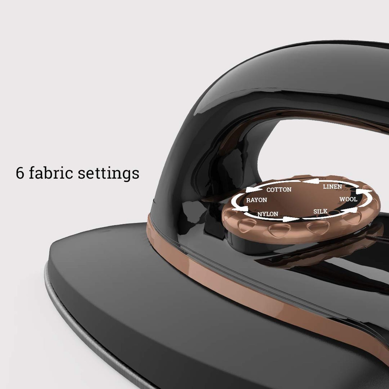 Crompton InstaGlide 1000 Watts Dry Iron (6 Fabric Settings, Black) Crompton InstaGlide 1000 Watts Dry Iron (6 Fabric Settings, Black)_3