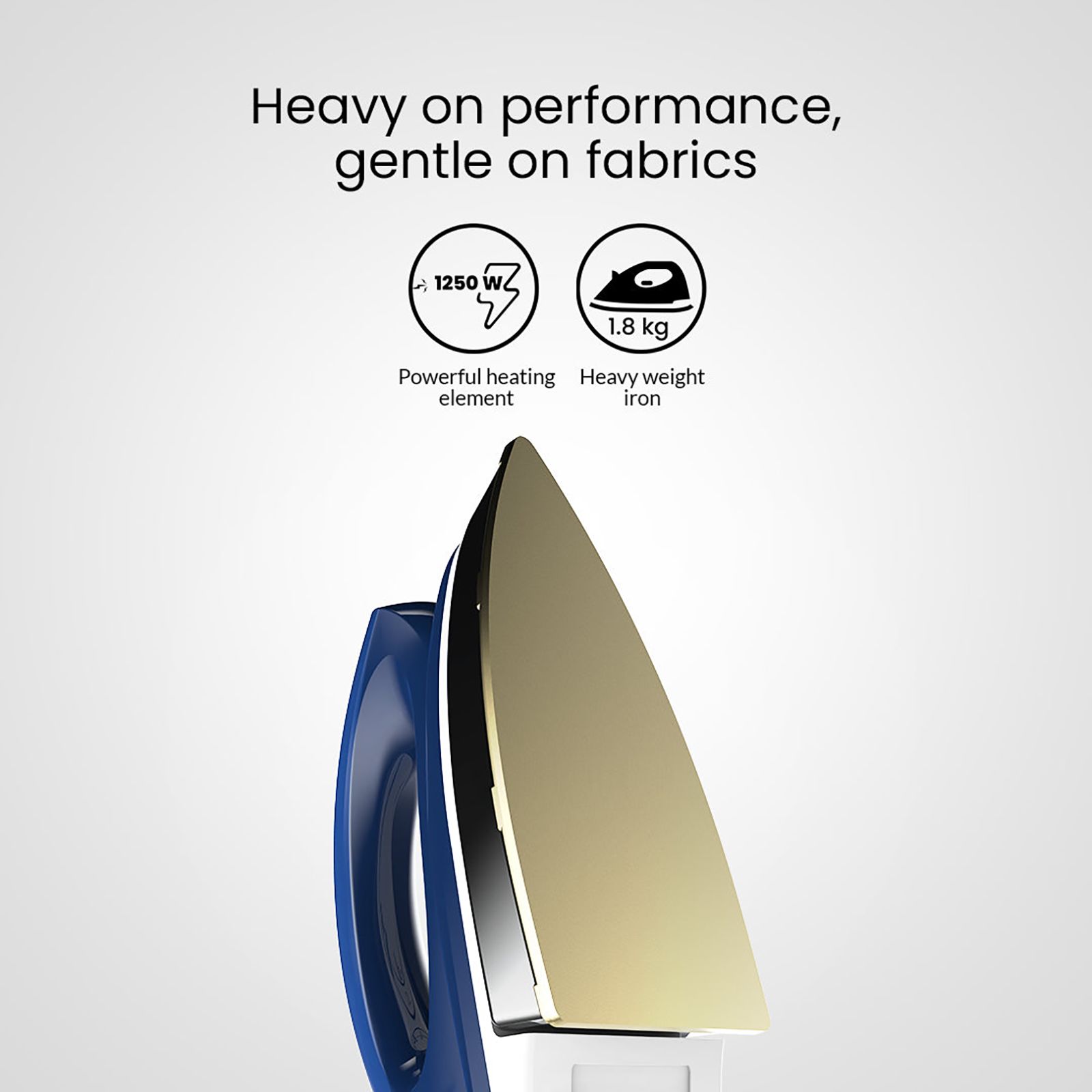 Crompton Rhino Plus 1250 Watts Dry Iron (Shockproof Handle, Blue)_11