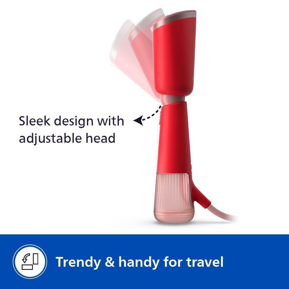 PHILIPS 5000 Series 1400 Watts Handheld Garment Steamer (120ml Water Tank, 2 Modes, Drip Stop, Orange Red)_6