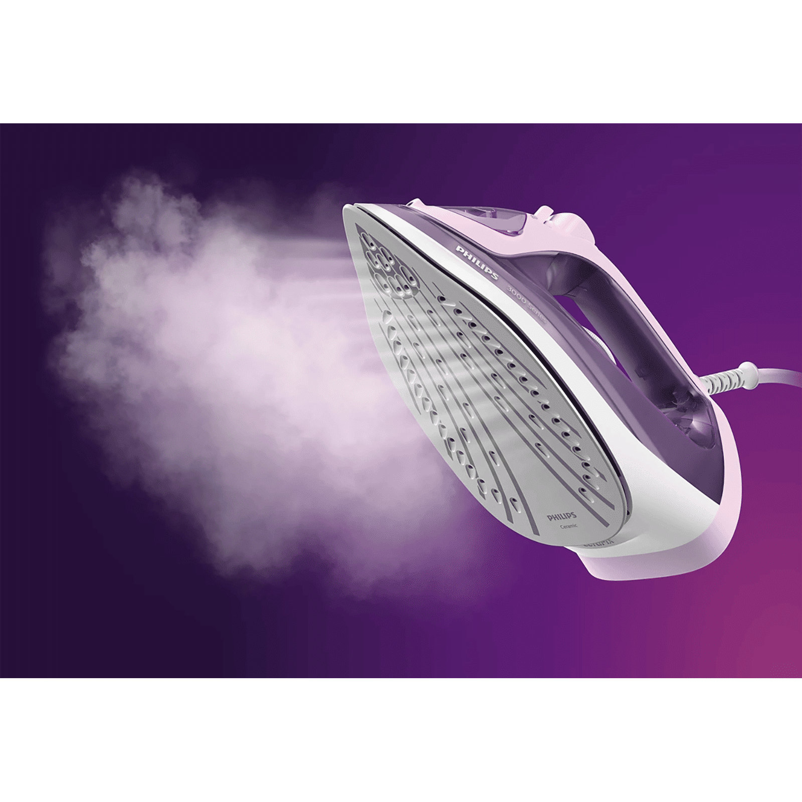 PHILIPS Speed Pro 2200 Watts 300ml Steam Iron (Built-in Calc-Clean, Purple) PHILIPS Speed Pro 2200 Watts 300ml Steam Iron (Built-in Calc-Clean, Purple)_9