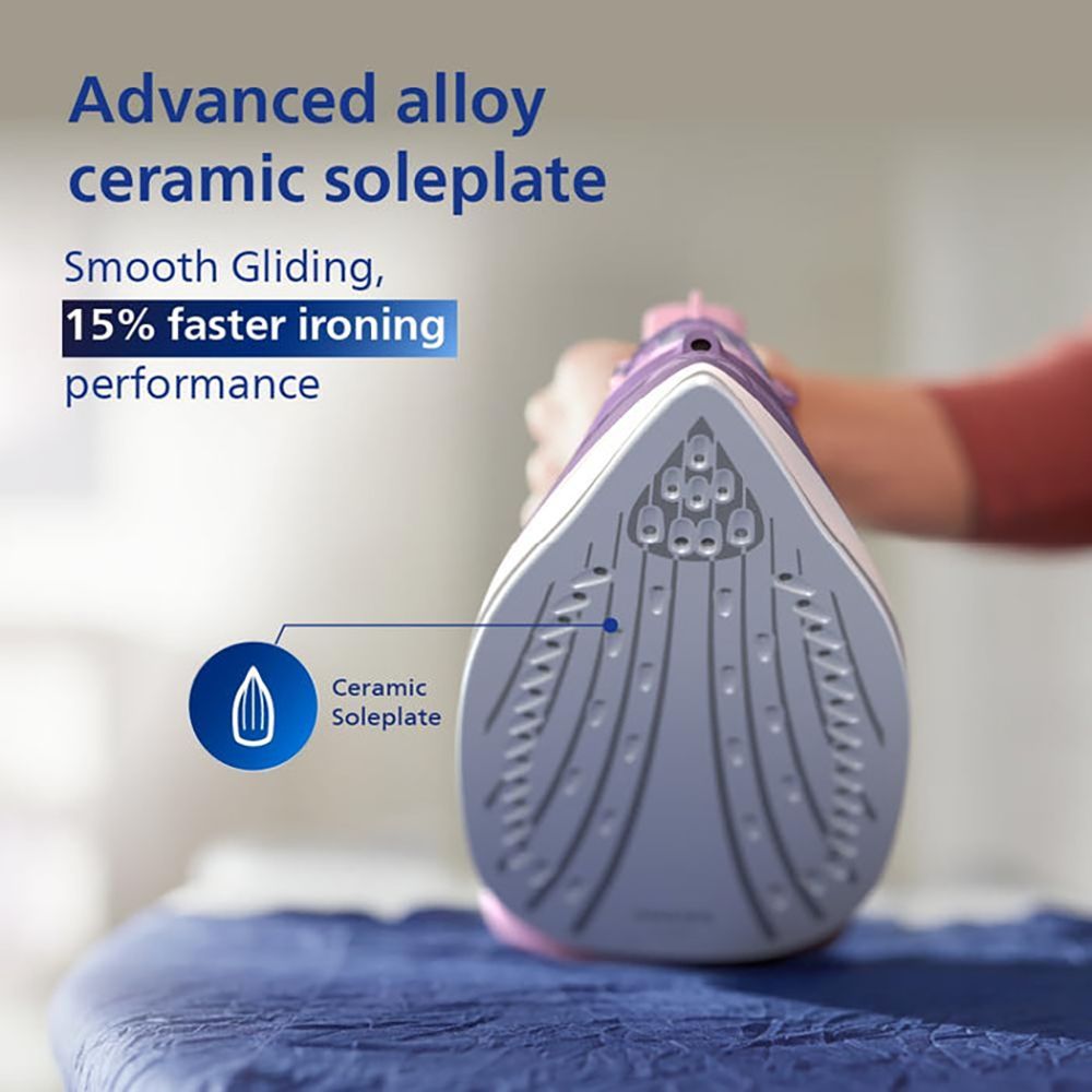 PHILIPS Speed Pro 2200 Watts 300ml Steam Iron (Built-in Calc-Clean, Purple) PHILIPS Speed Pro 2200 Watts 300ml Steam Iron (Built-in Calc-Clean, Purple)_5