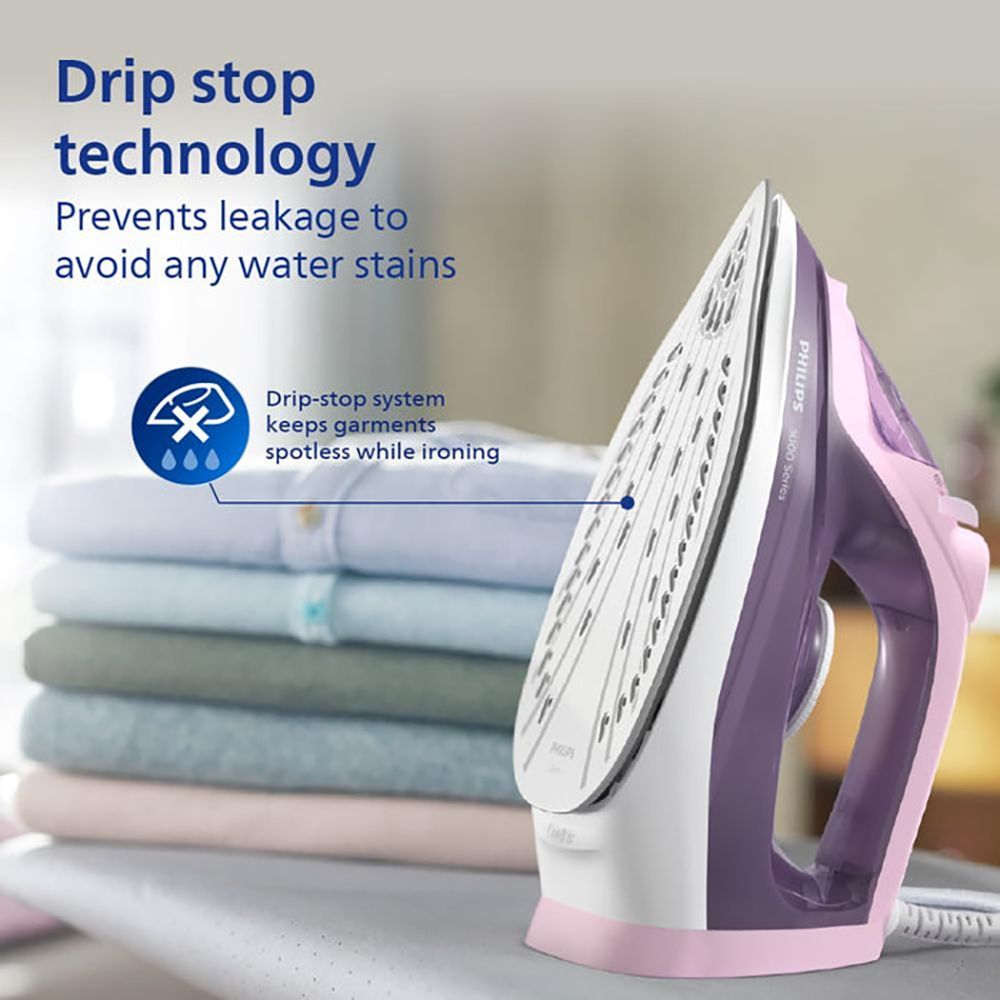 PHILIPS Speed Pro 2200 Watts 300ml Steam Iron (Built-in Calc-Clean, Purple) PHILIPS Speed Pro 2200 Watts 300ml Steam Iron (Built-in Calc-Clean, Purple)_6