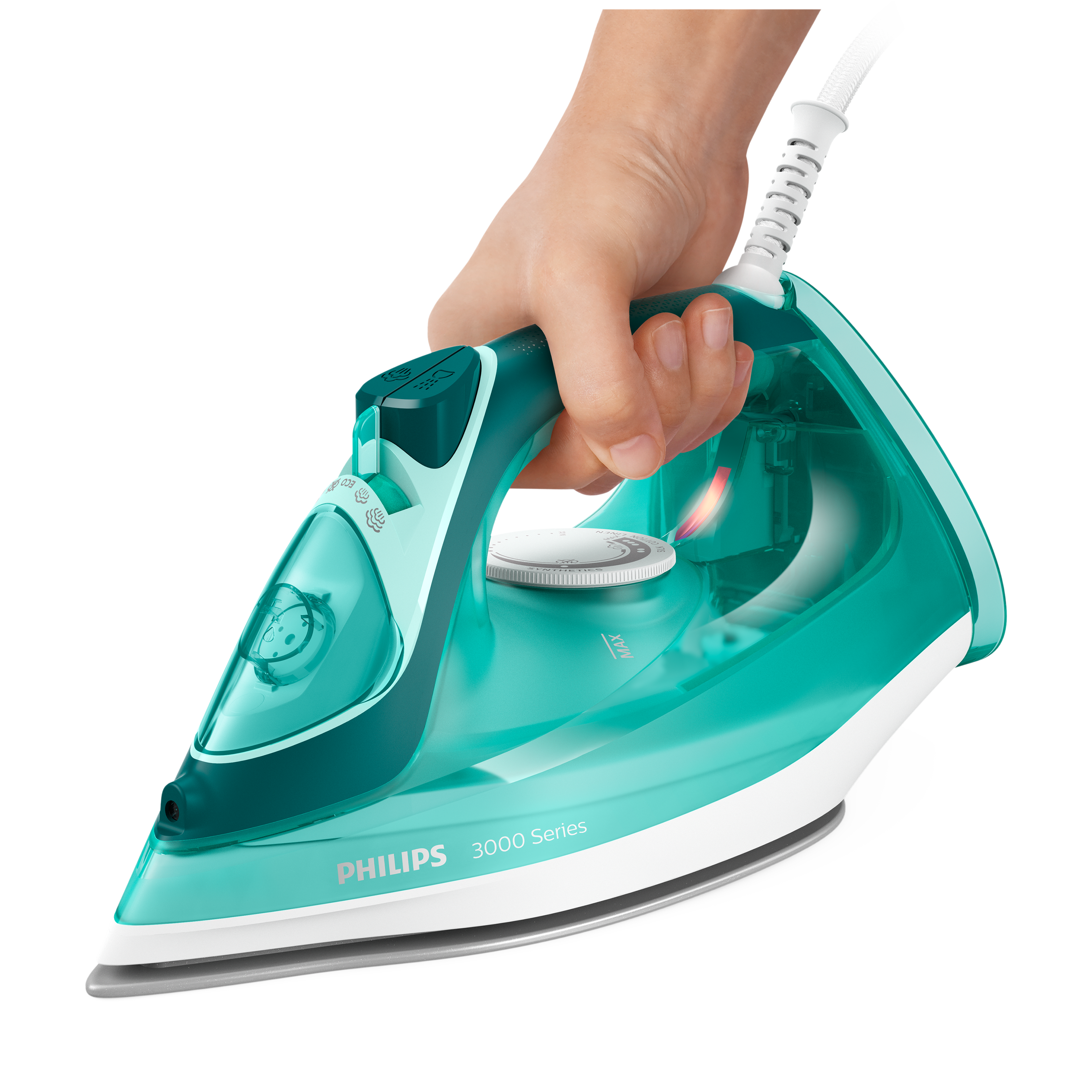 PHILIPS Speed Pro 2400 Watts 300ml Steam Iron (Drip Stop Technology, Green)_3