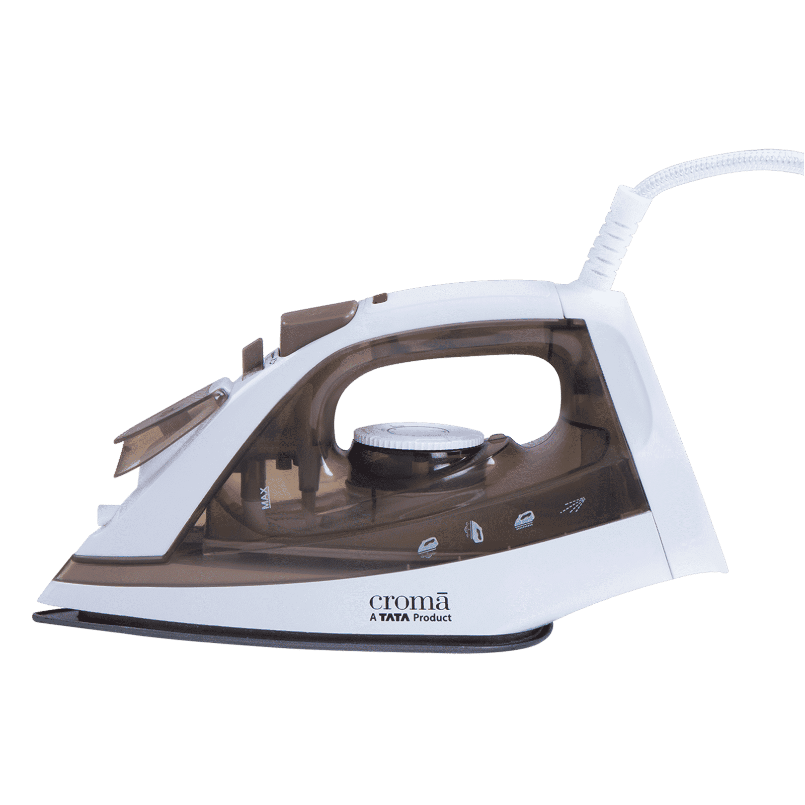 Croma 1600 Watts 210ml Steam Iron (2025 Model, 360 Degree Swivel Cord, Brown) Croma 1600 Watts 210ml Steam Iron (2025 Model, 360 Degree Swivel Cord, Brown)_8