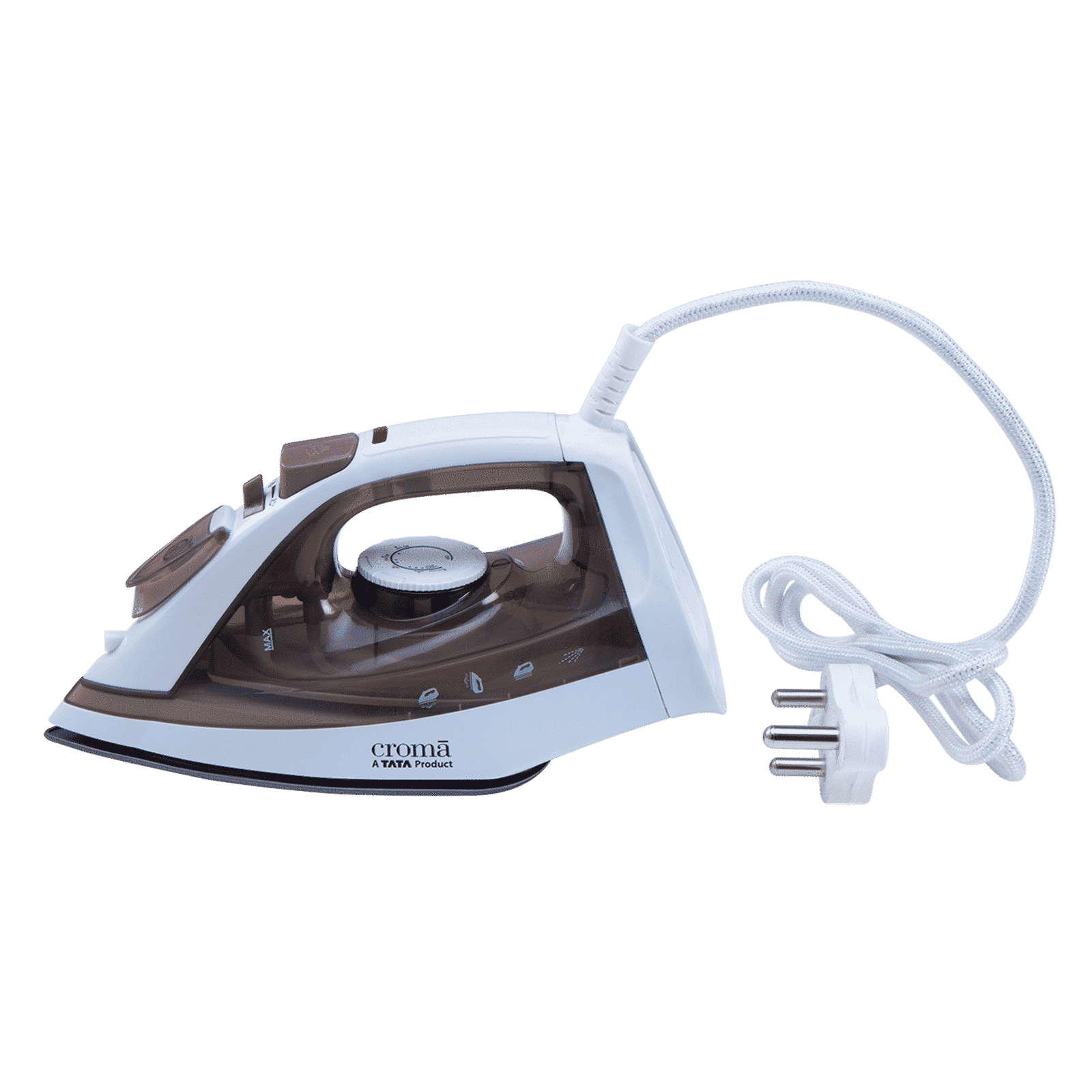 Croma 1600 Watts 210ml Steam Iron (2025 Model, 360 Degree Swivel Cord, Brown)_12