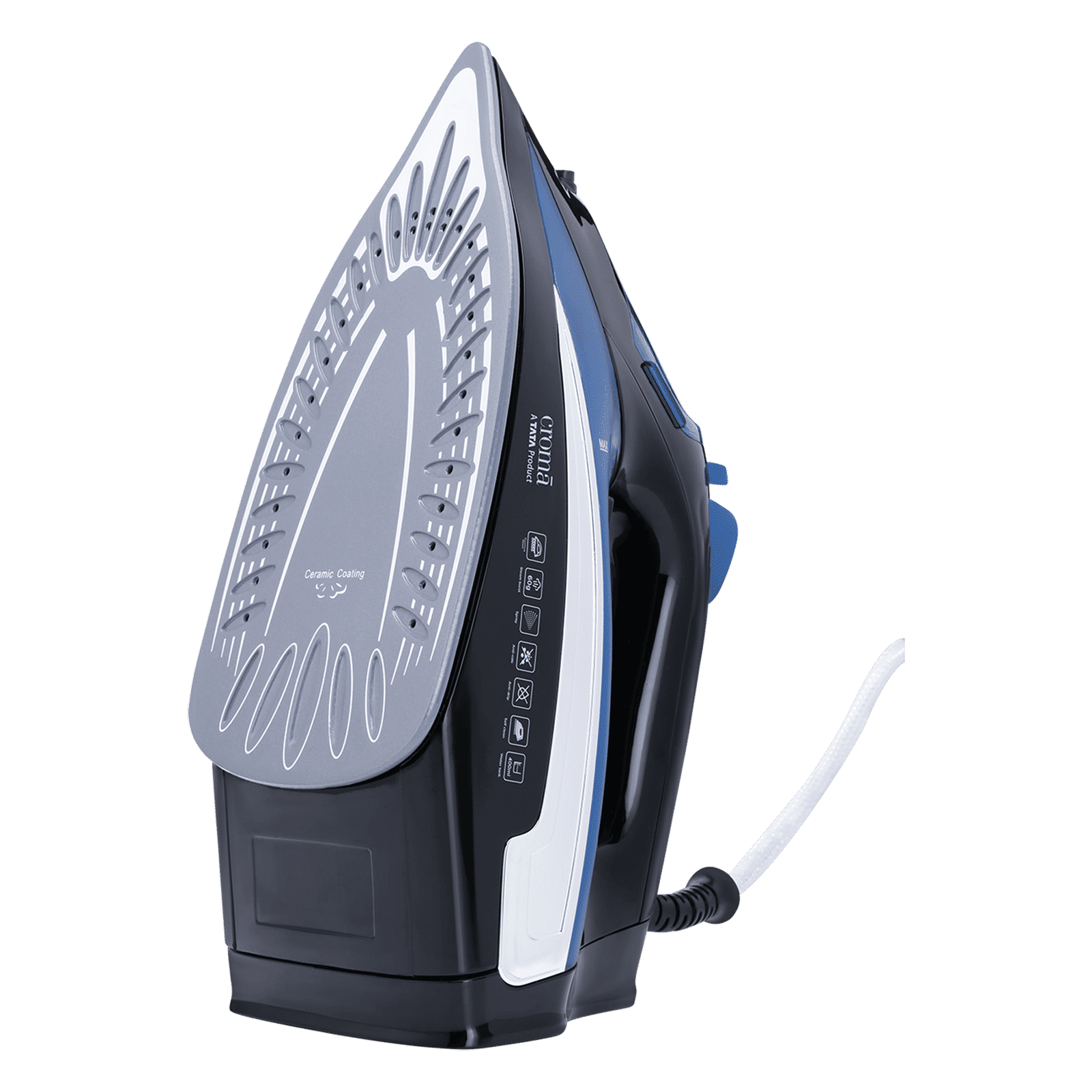 Croma AV4414 2200 Watts 400 ml Steam Iron (Temperature Control, Blue)_2