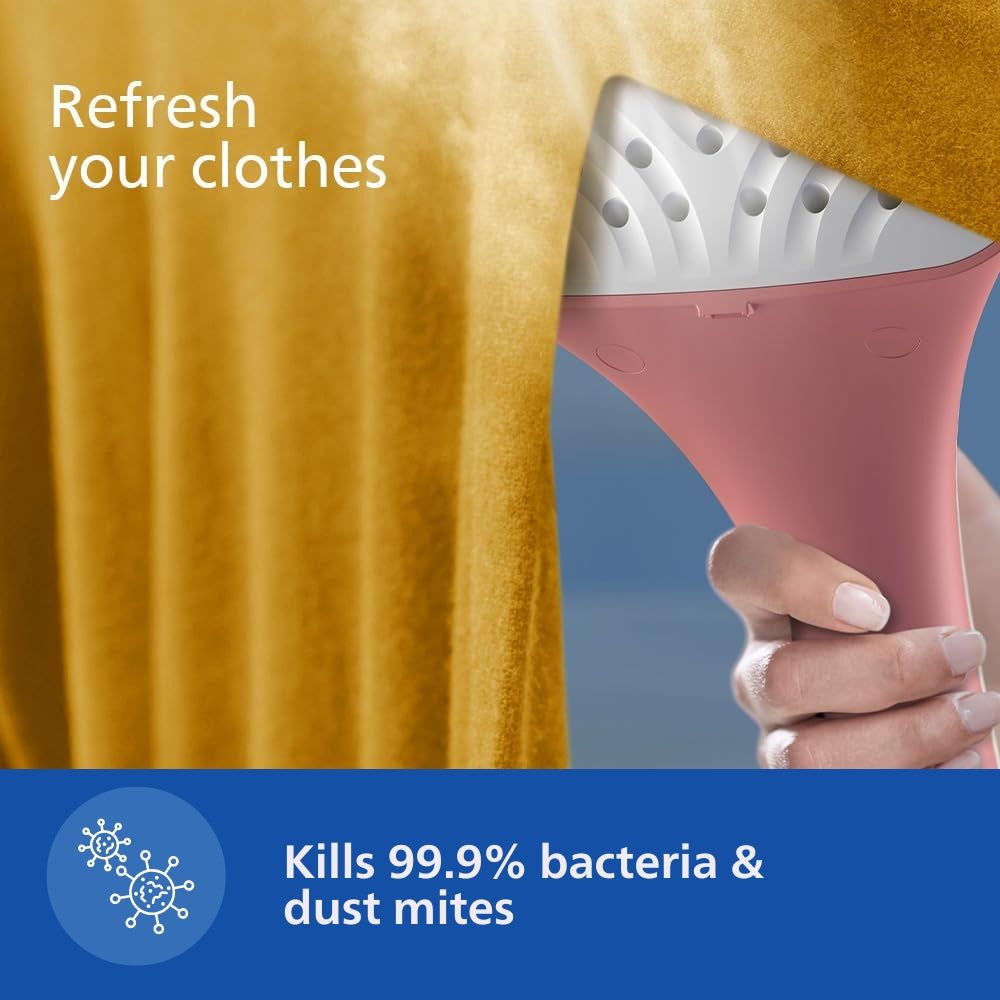 PHILIPS STE1020/40 1800 Watts Standing Garment Steamer (1800ml Water Tank, 3 Modes, Adjustable Double Poles, Soft Red) PHILIPS STE1020/40 1800 Watts Standing Garment Steamer (1800ml Water Tank, 3 Modes, Adjustable Double Poles, Soft Red)_7