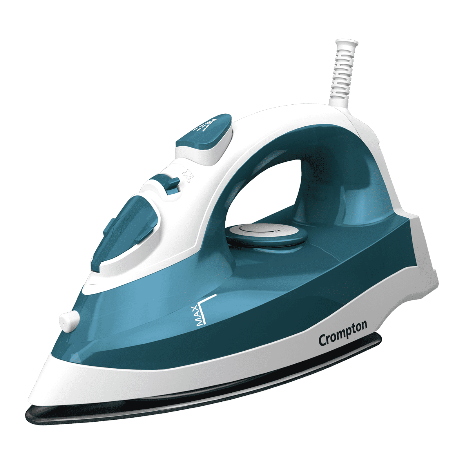 Crompton FabriMax Neo 1250 Watts 200ml Steam Iron (6 Fabric Settings, White & Teal)_1
