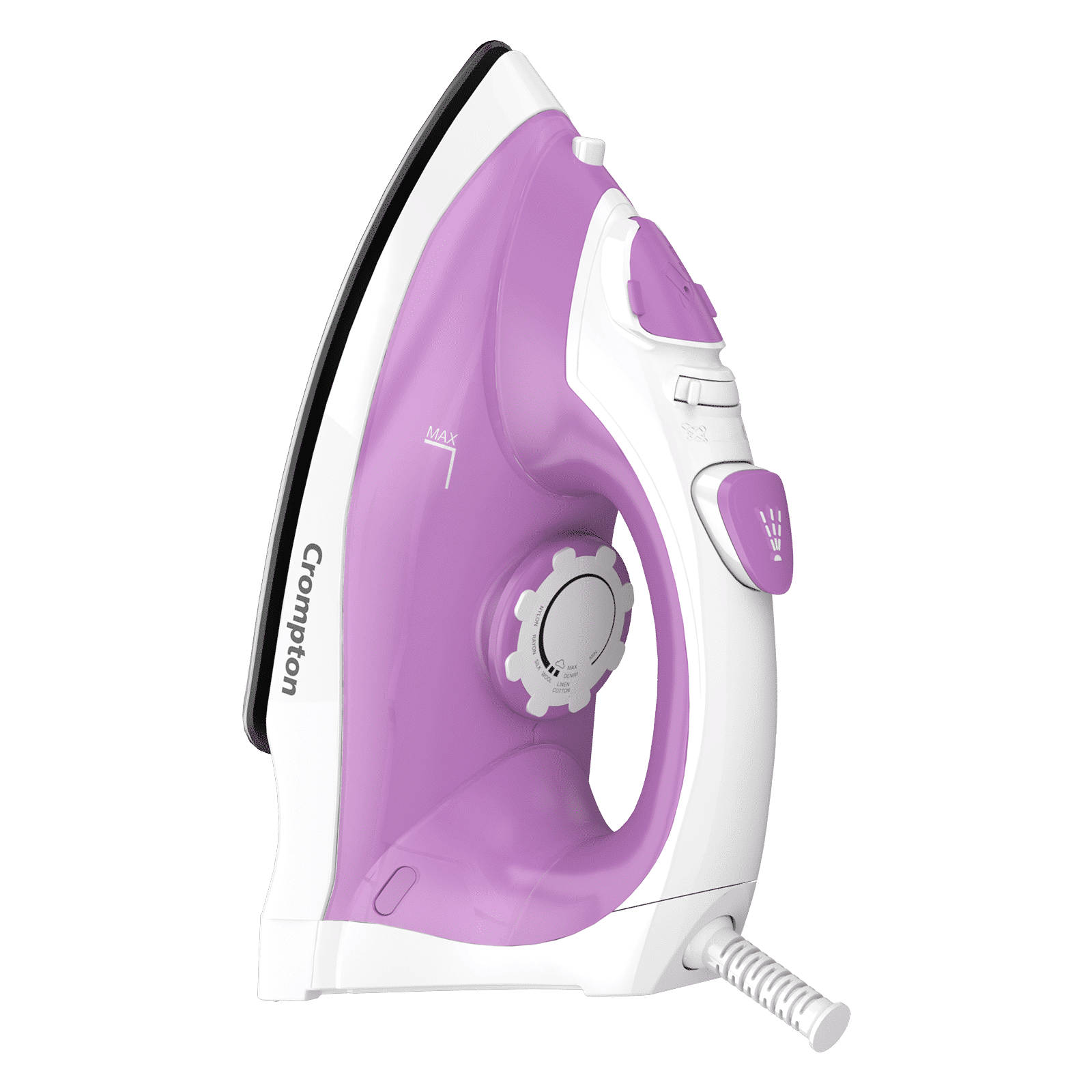 Crompton FabriMagic Neo 1440 Watts 200ml Steam Iron (6 Fabric Settings, White & Pink)_4