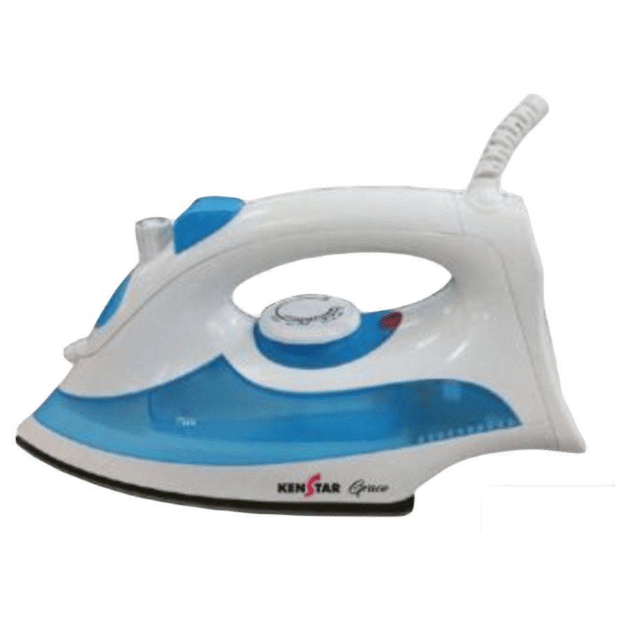 KENSTAR Grace 1200 Watts Steam Iron (Water Spray, Blue)_1