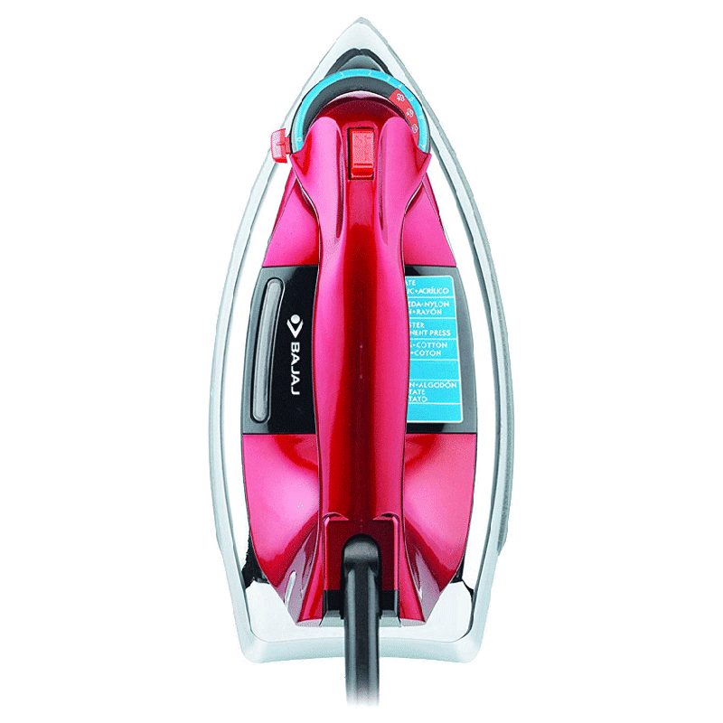 BAJAJ Majesty Macho 2000 Watts 100ml Steam Iron (Anti-Scale Technology, Red)_4