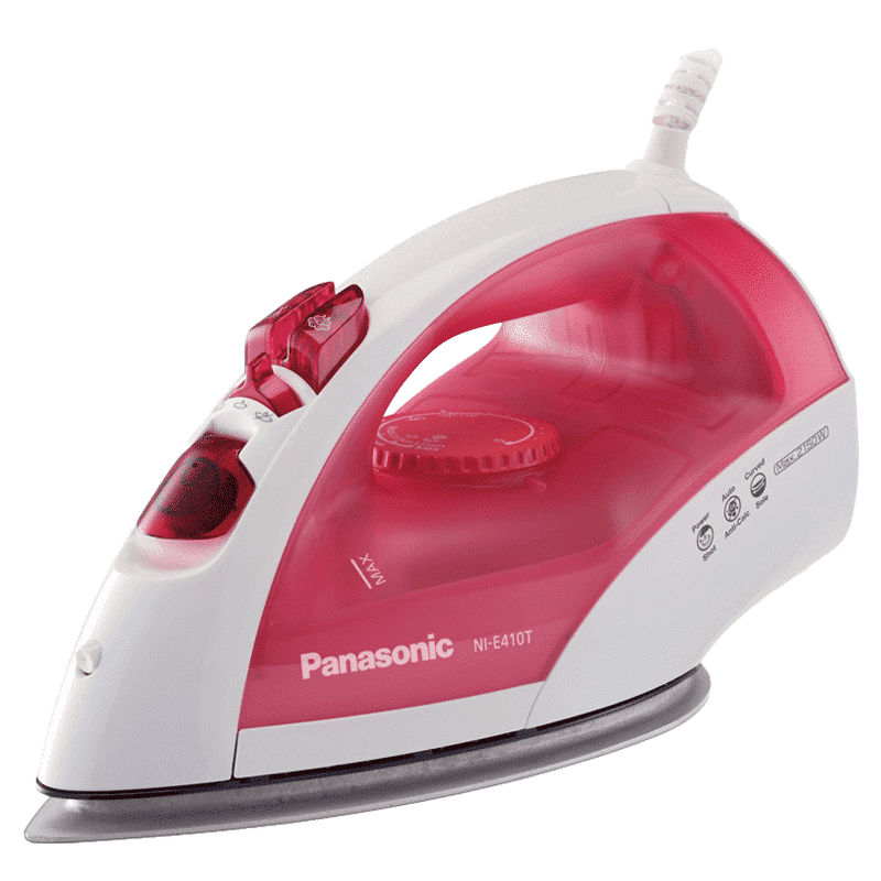 Panasonic NI-E410TRSM 2150 Watts 200ml Steam Iron (Anti-calc System, Red)_1