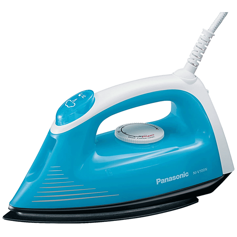 Panasonic 1200 Watts 140ml Steam Iron (Non-stick Coating, NI-V100NAARM, Blue) Panasonic 1200 Watts 140ml Steam Iron (Non-stick Coating, NI-V100NAARM, Blue)_1