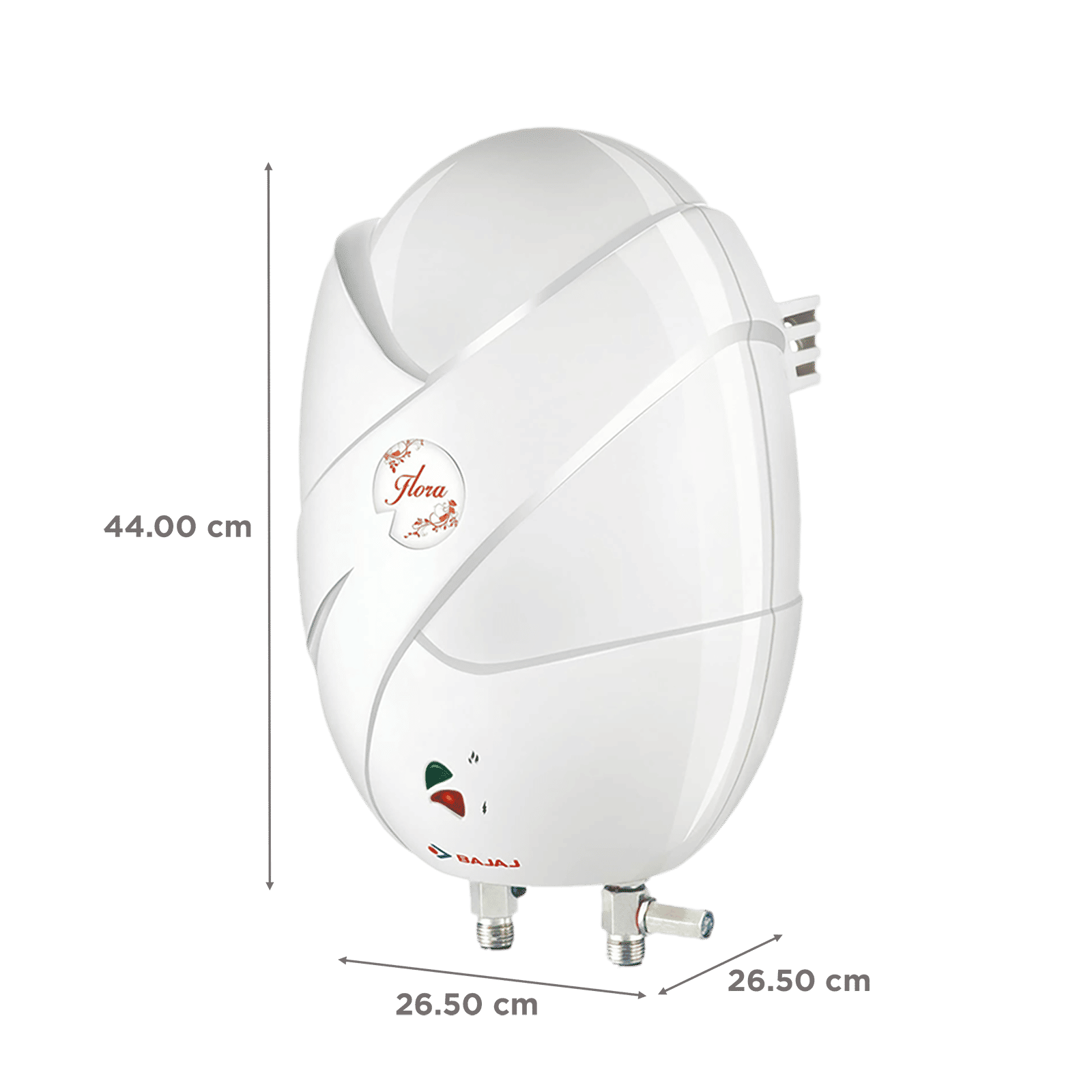 BAJAJ Flora 3 Litres Instant Water Geyser (4500 Watts, White) BAJAJ Flora 3 Litres Instant Water Geyser (4500 Watts, White)_2