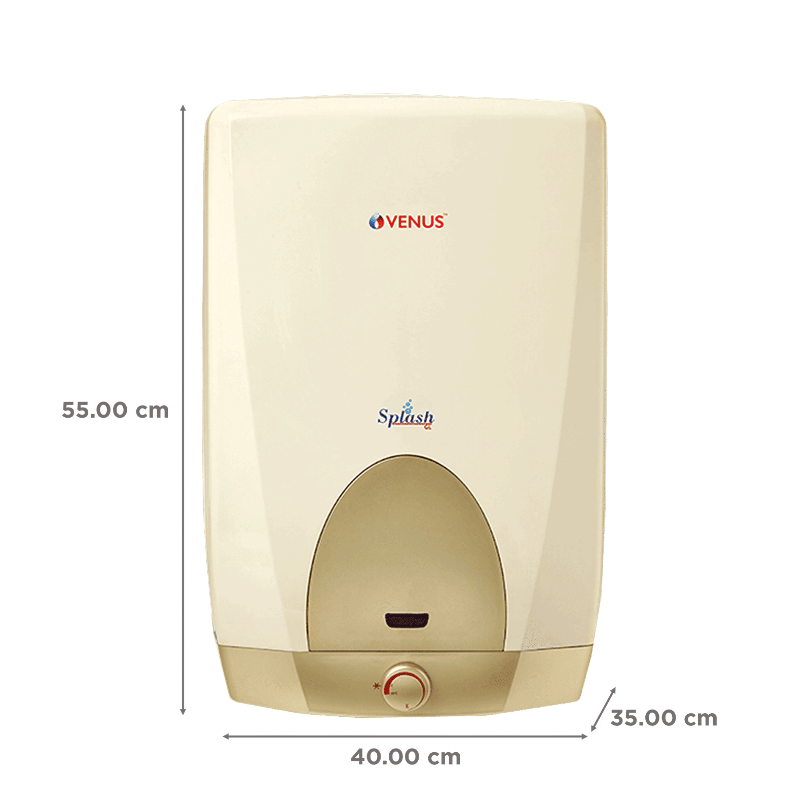 VENUS Splash 15 Litre 5 Star Vertical Storage Geyser with Scale Guard Technology (Honey Gold)_2