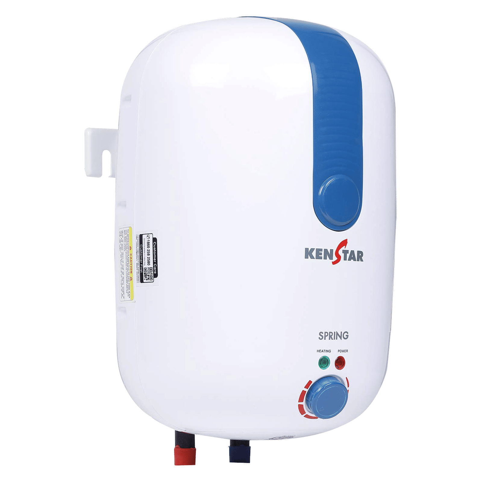 KENSTAR Spring 10 Litres 4 Star Vertical Storage Water Geyser with 8 Bar (White/Blue)_4