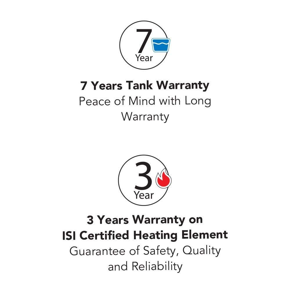 KENSTAR Spring 25 Litres 4 Star Vertical Storage Water Geyser with Glass Line Coated (White/Blue)_8