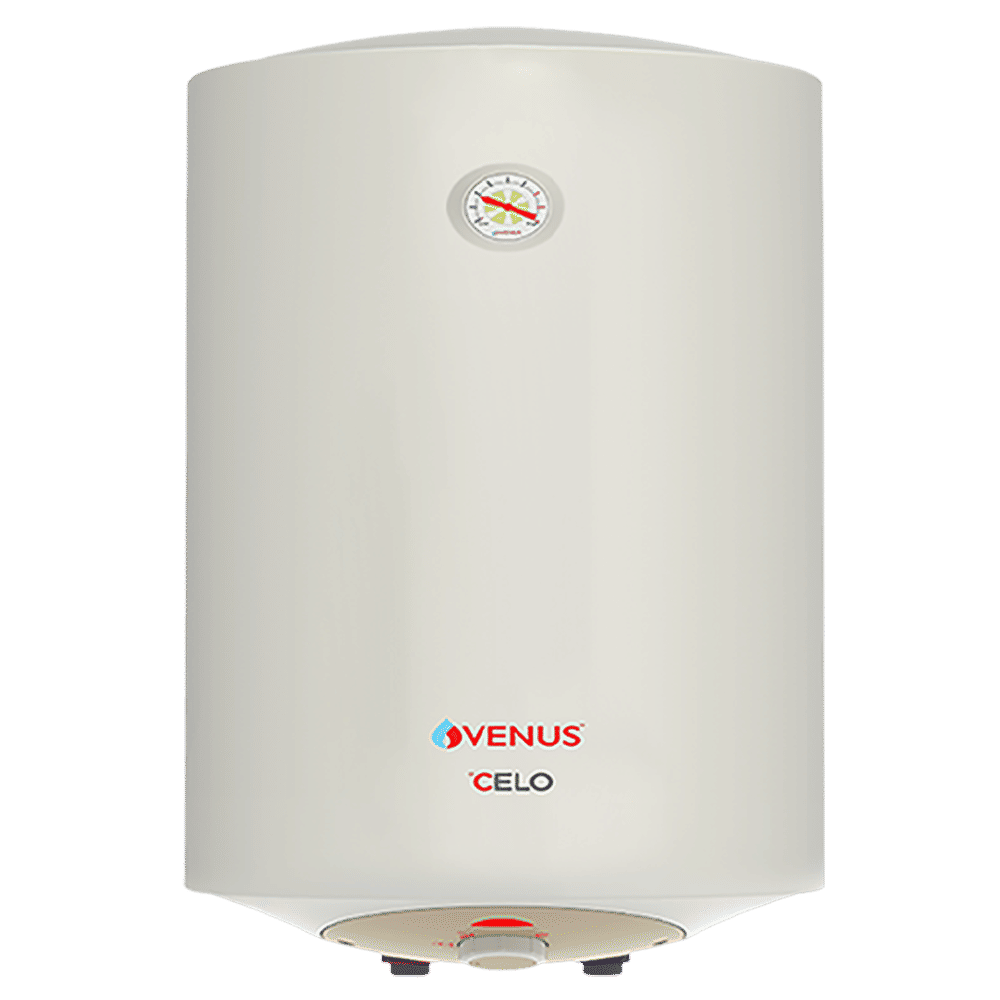 VENUS Celo 35 Litre 5 Star Vertical Storage Geyser with Scale Guard Technology (Ivory)_1