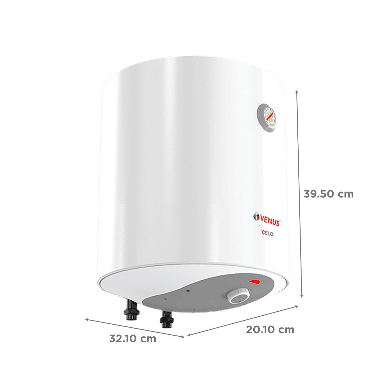 VENUS Celo 10 Litres 5 Star Vertical Storage Water Geyser with Hard Water Protection (White)_2