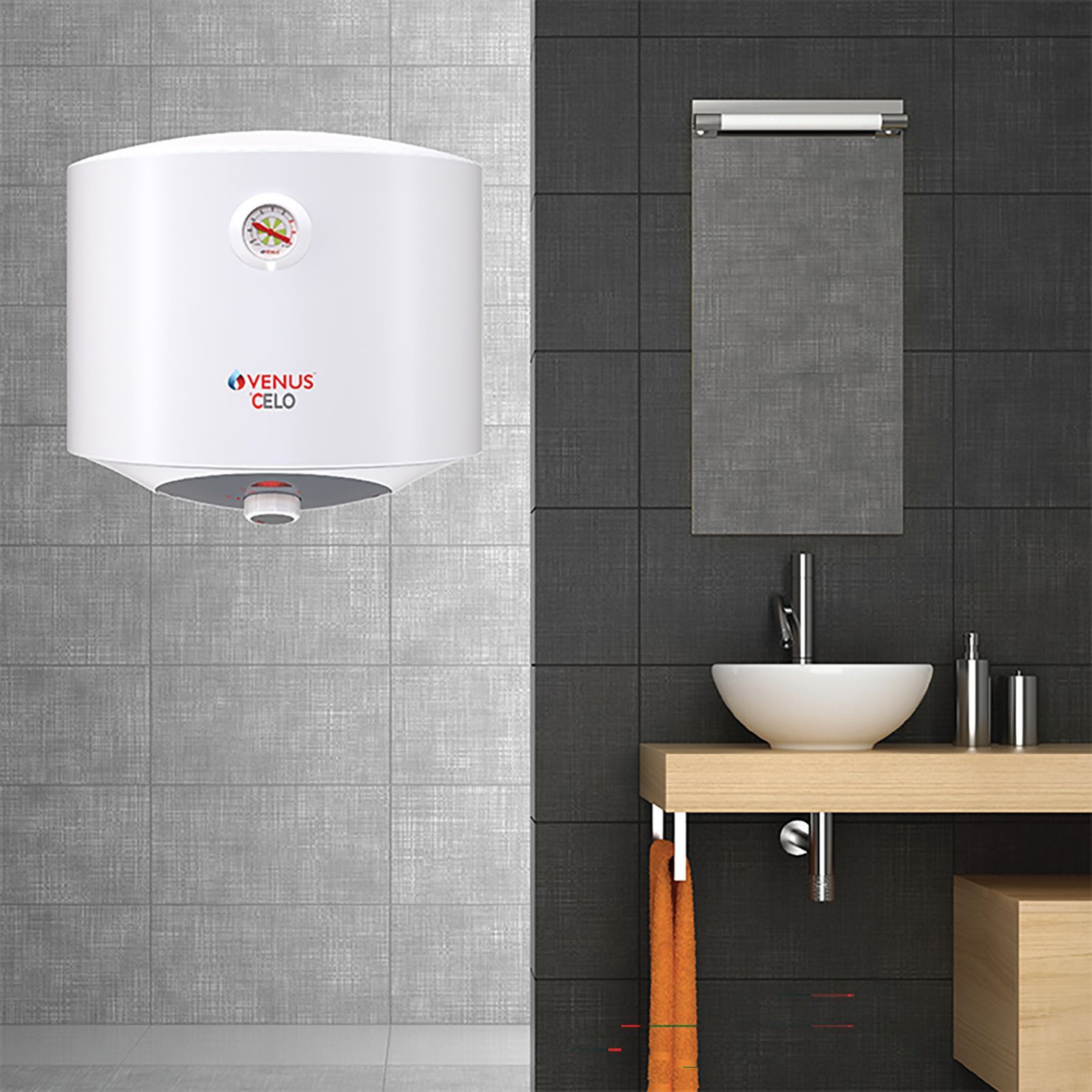 VENUS Celo 15 Litres 5 Star Storage Water Geyser (2000 Watts, 015CV, White)_6