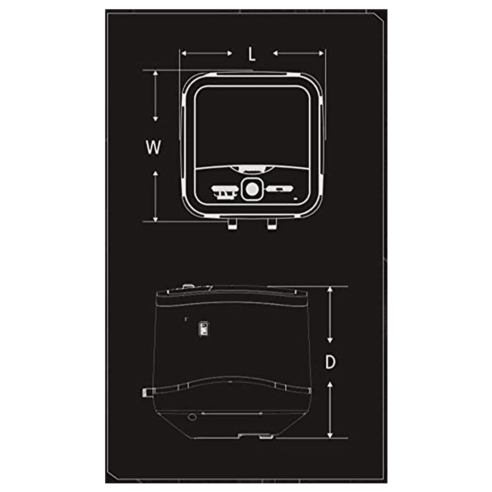 Racold Omnis Lux Plus 10 Litres 5 Star Vertical Storage Water Geyser with Silver Ion Technology (White/Silver)_9