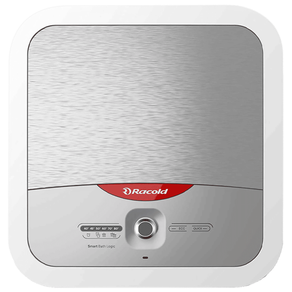 Racold Omnis Lux Plus 15 Litre 4 Star Vertical Storage Geyser with Titanium Plus Technology (White & Silver)_1