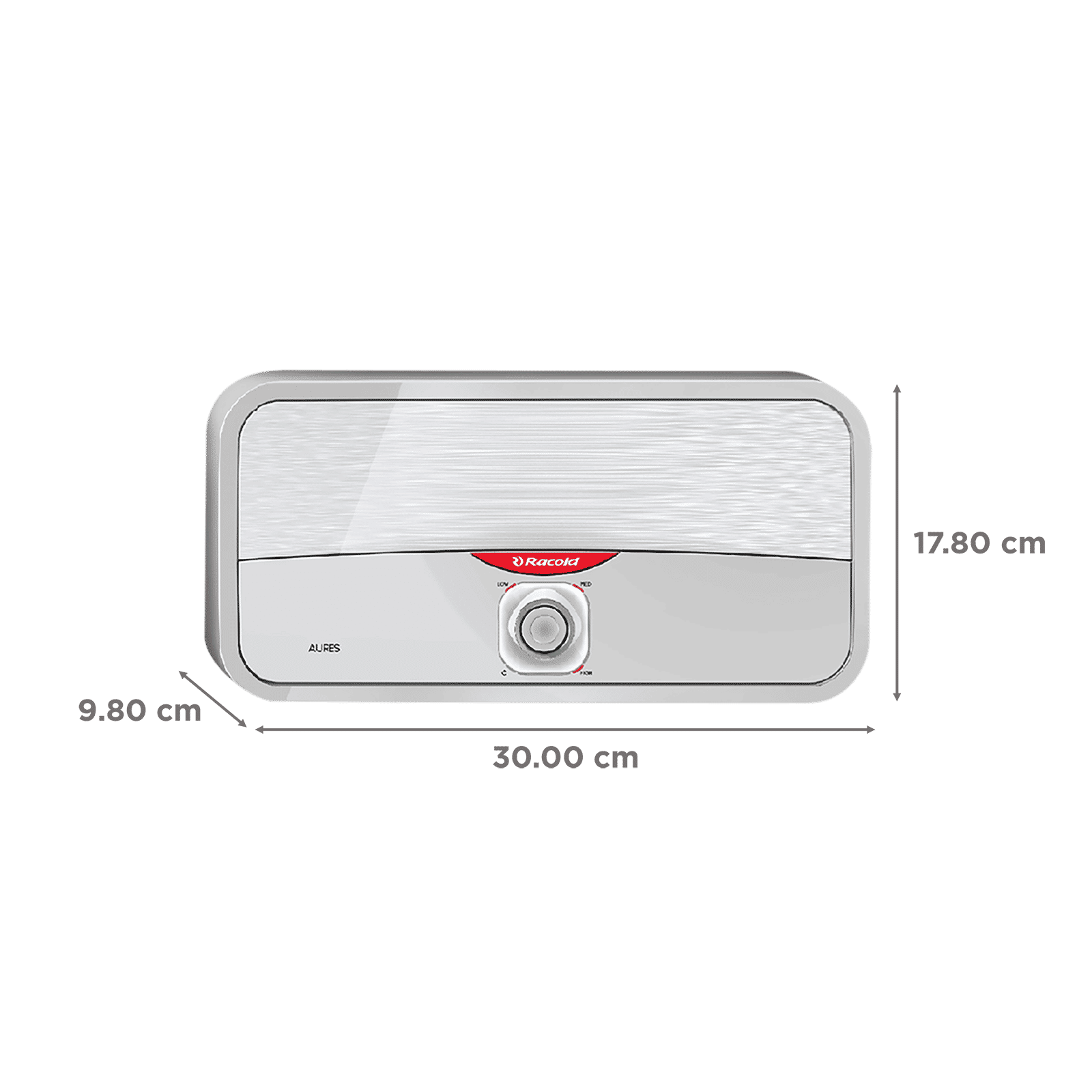 Racold Aures 2.1 Litre Vertical Instant Geyser with Lightning Fast Heating (White)_2