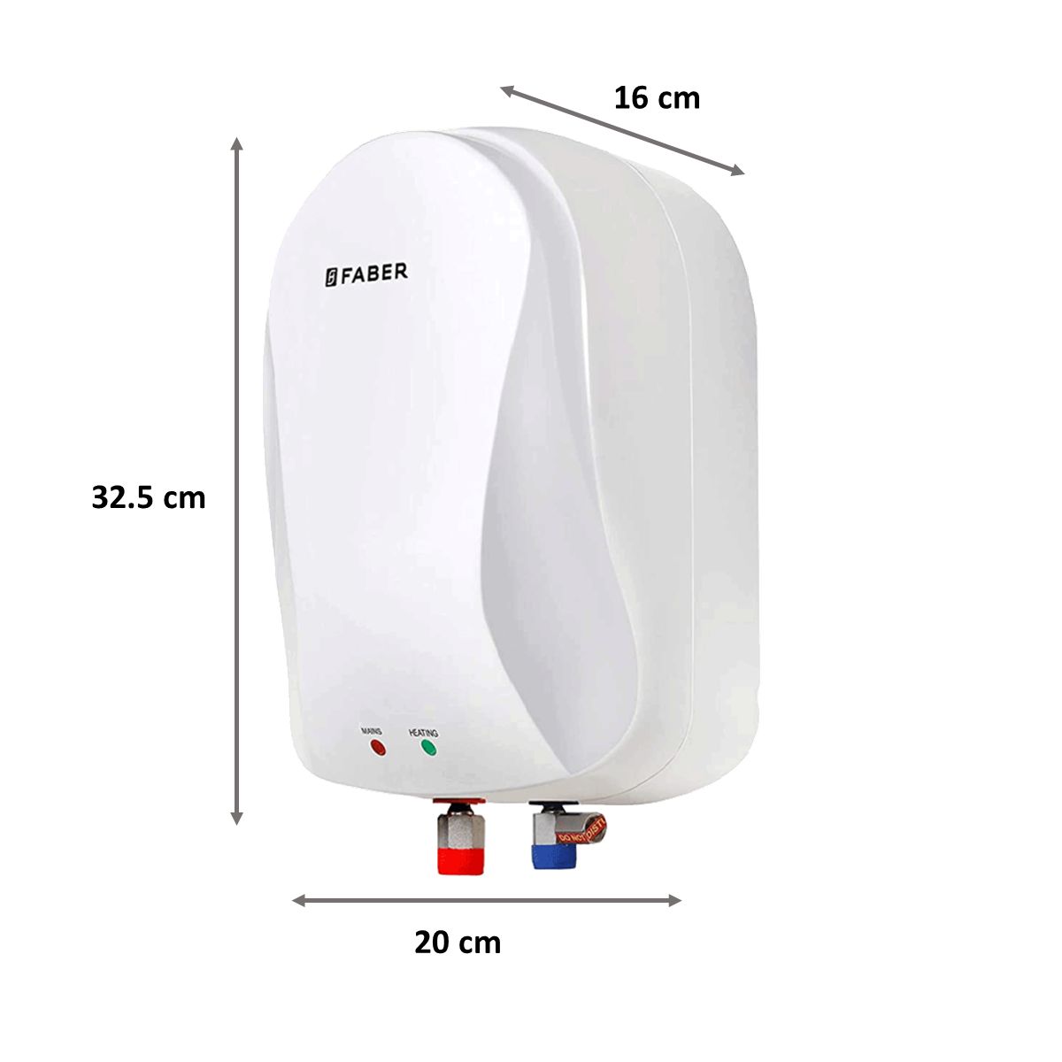 FABER 1 Litre Instant Water Geyser (3000 Watts, FWG Insta, White) FABER 1 Litre Instant Water Geyser (3000 Watts, FWG Insta, White)_2