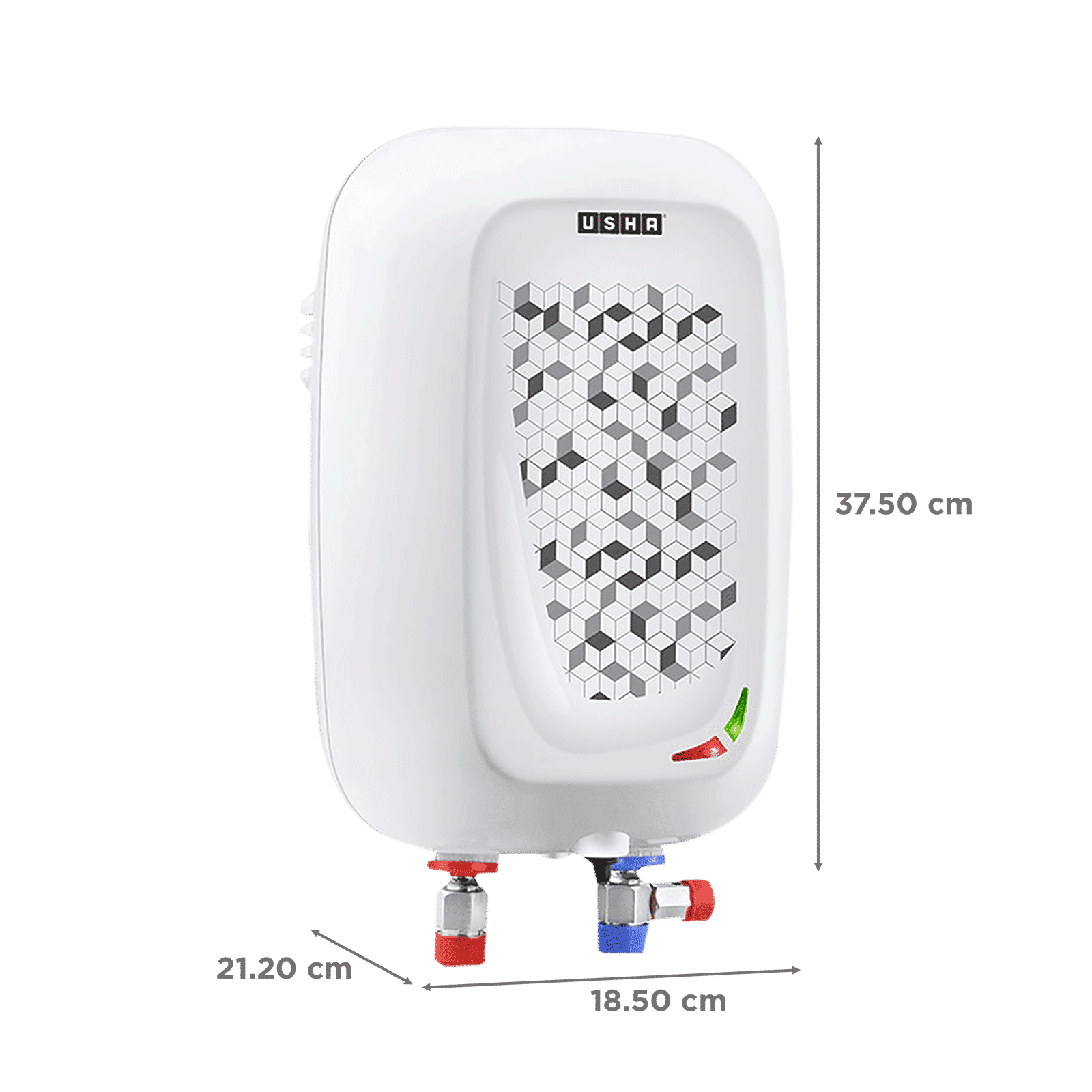 USHA Instano 3 Litre Vertical Instant Geyser with IPX4 Protection (Moonlight White) USHA Instano 3 Litre Vertical Instant Geyser with IPX4 Protection (Moonlight White)_2