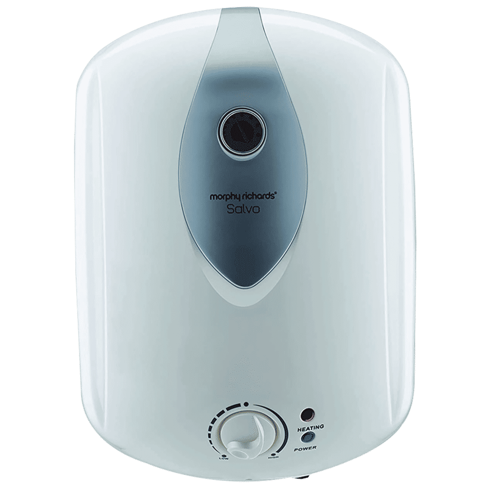 morphy richards Salvo 10 Litre 5 Star Vertical Storage Geyser with Earth Leakage Circuit Breaker (White)_1