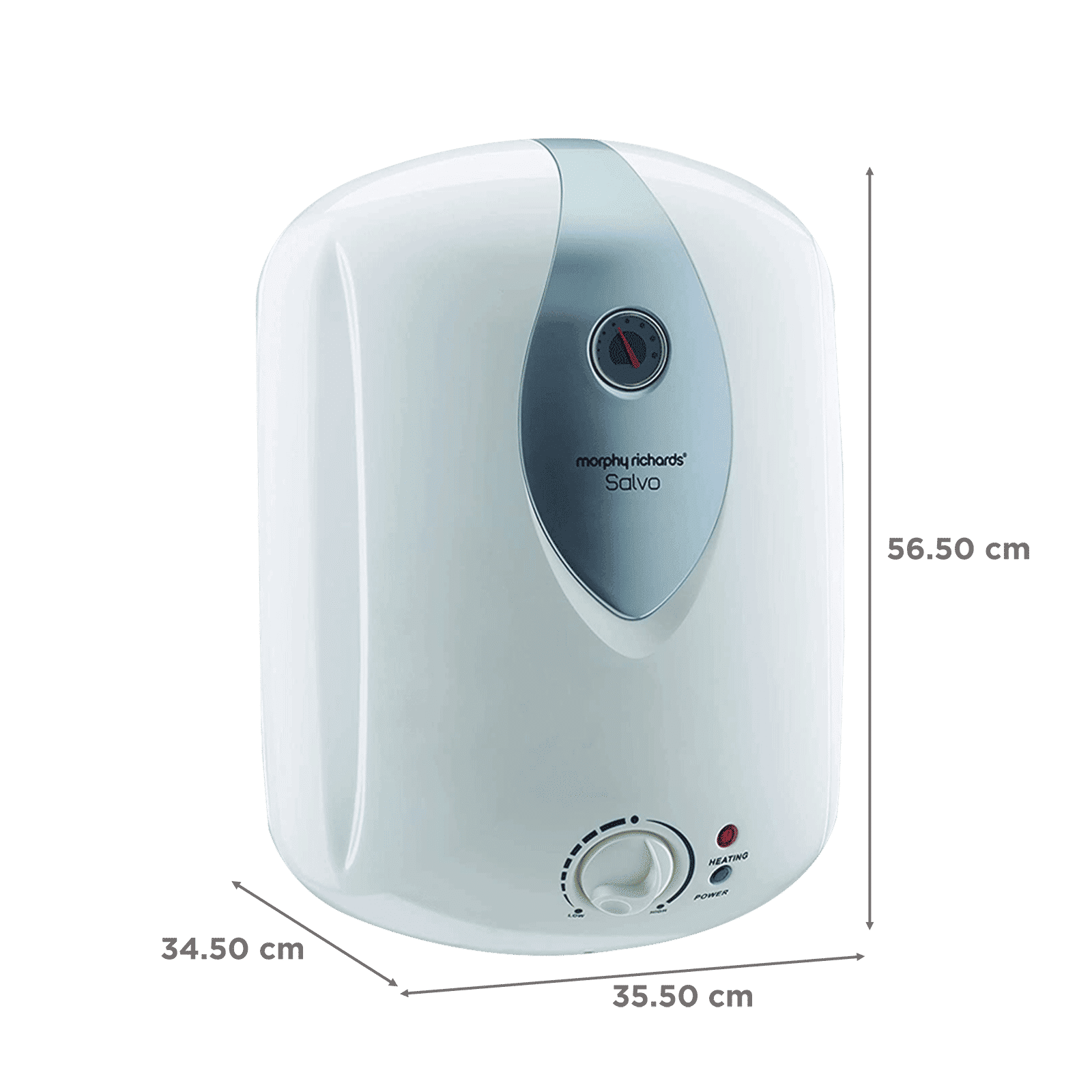 morphy richards Salvo 10 Litre 5 Star Vertical Storage Geyser with Earth Leakage Circuit Breaker (White)_2