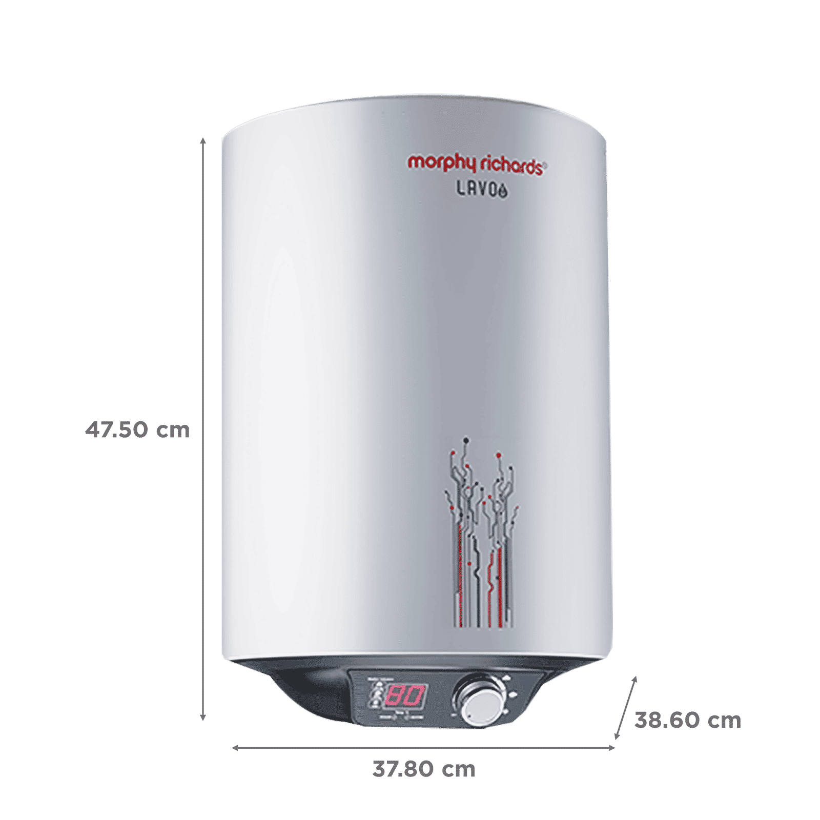 morphy richards Lavo EM 10 Litres 5 Star Vertical Storage Water Geyser with Glass Coated Incoloy Heating Element (White)_2