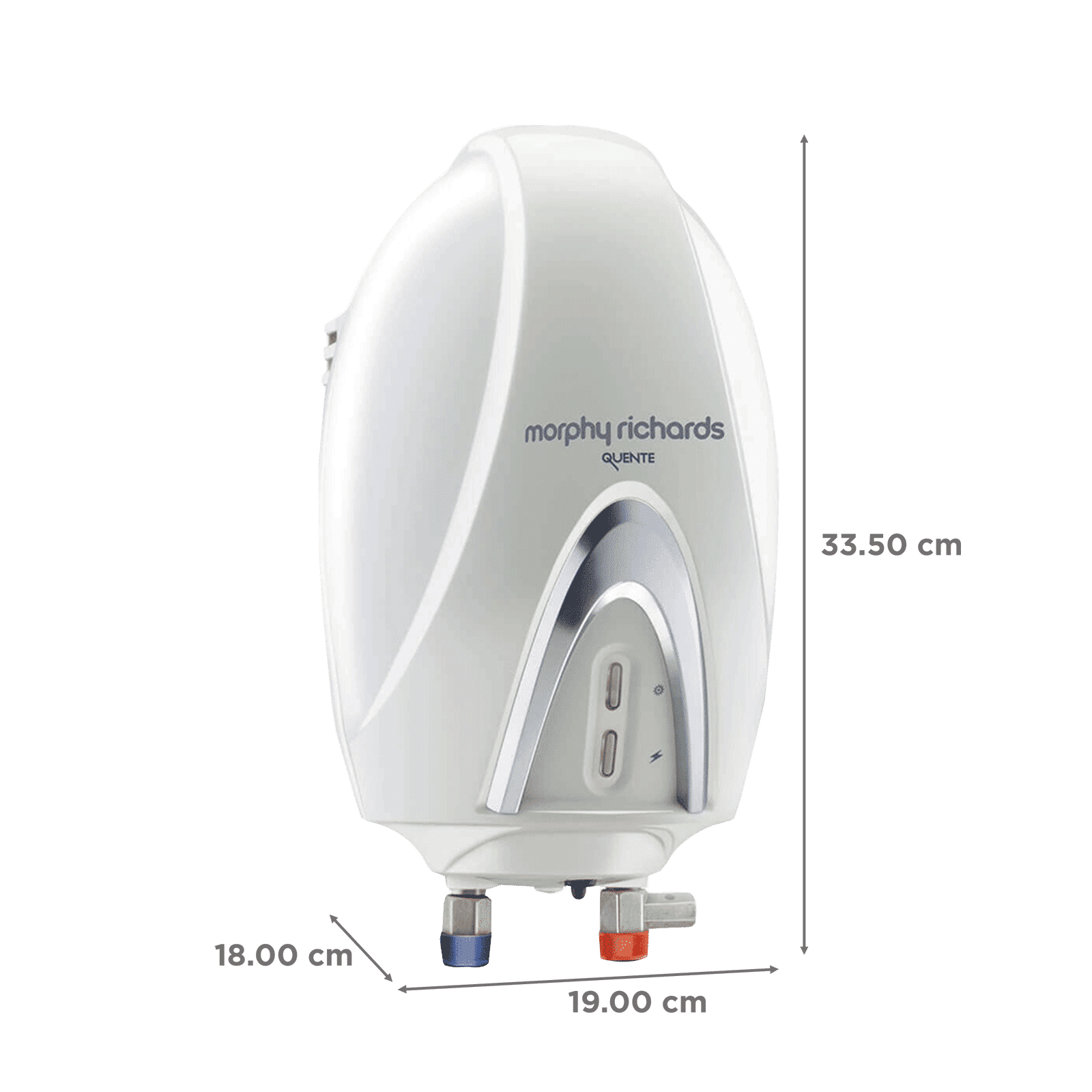 morphy richards Quente 1 Litre Vertical Instant Geyser with Superior Heating Element (White)_2