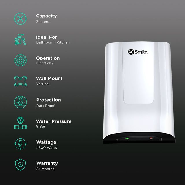 MiniBot® instant water heater High-Pressure 8 Bar Rating - product feature