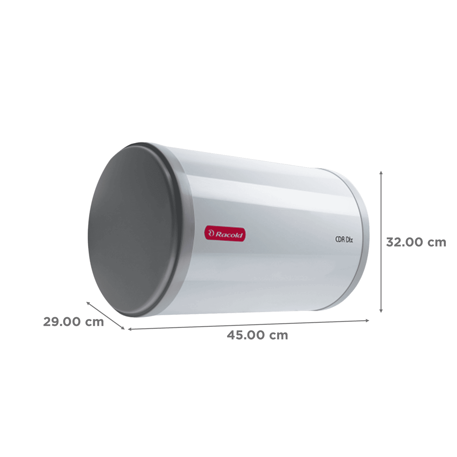 Racold CDR DLX 10 Litres 3 Star Horizontal Storage Geyser with LHS Water Inlet (White) Racold CDR DLX 10 Litres 3 Star Horizontal Storage Geyser with LHS Water Inlet (White)_2