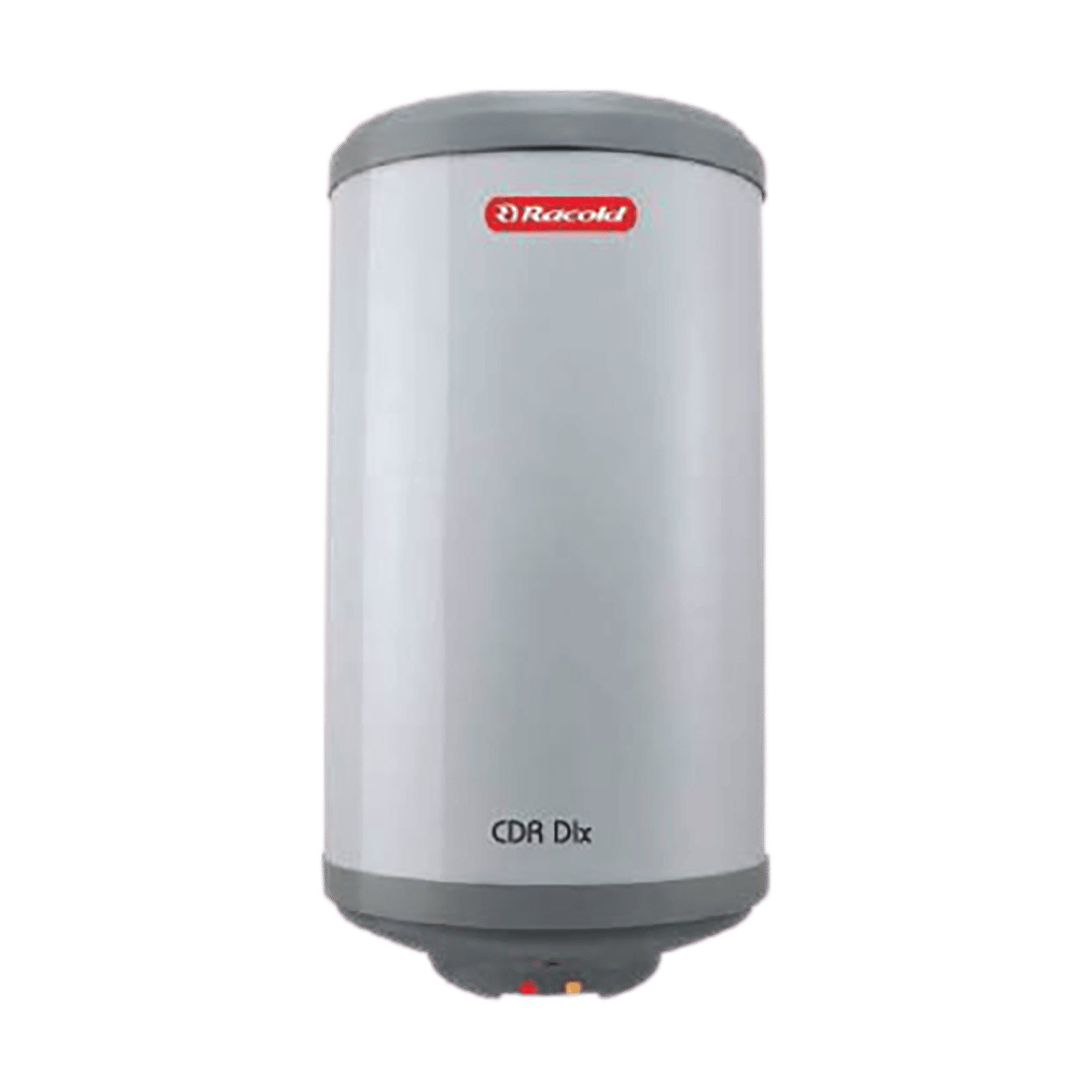 Racold CDR DLX 15 Litres 4 Star Horizontal Storage Geyser With LHS Water Inlet (White & Grey Dome)_1