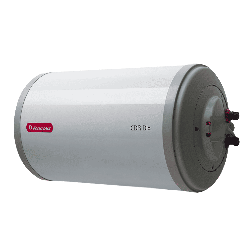 Racold CDR DLX 15 Litres 4 Star Horizontal Storage Geyser With LHS Water Inlet (White & Grey Dome)_4