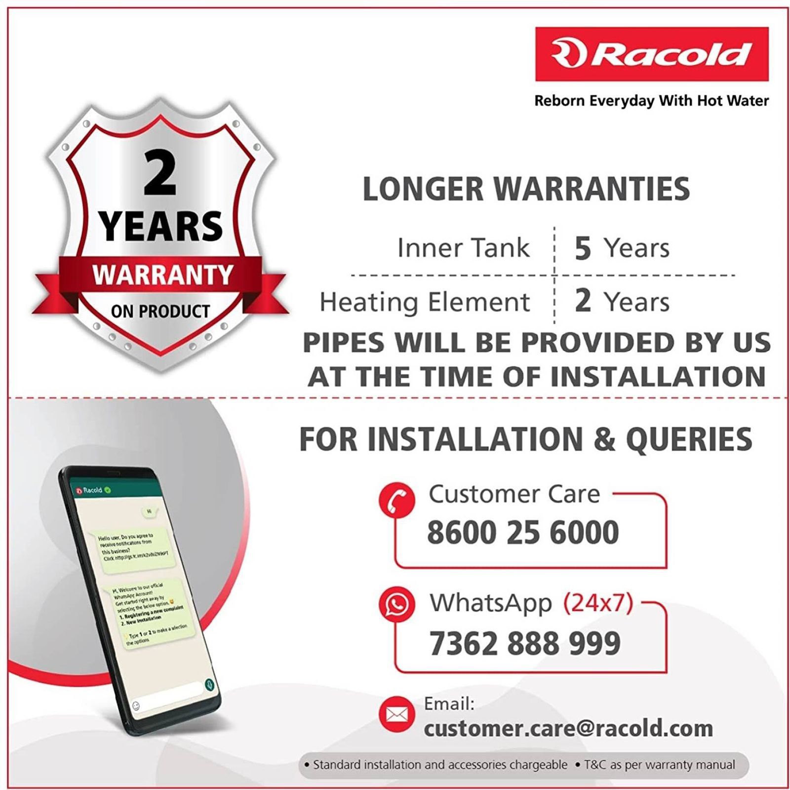 Racold CDR DLX 35 Litre 3 Star Horizontal Storage Geyser with Titanium Plus Technology (White)_7