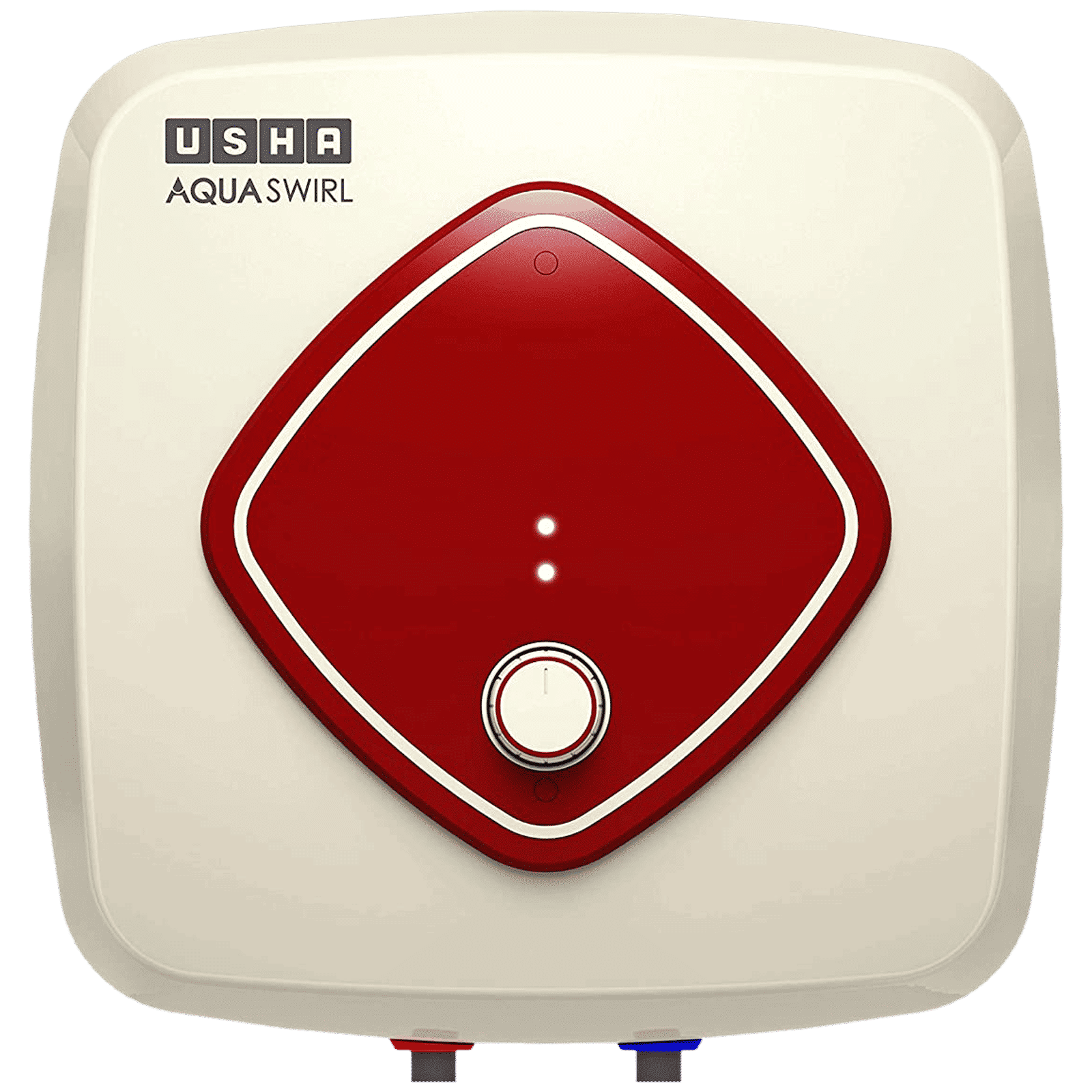 USHA Aqua Swirl 15 Litres 5 Star Vertical Storage Water Geyser with Copper Heating Element (Ivory Wine)_1