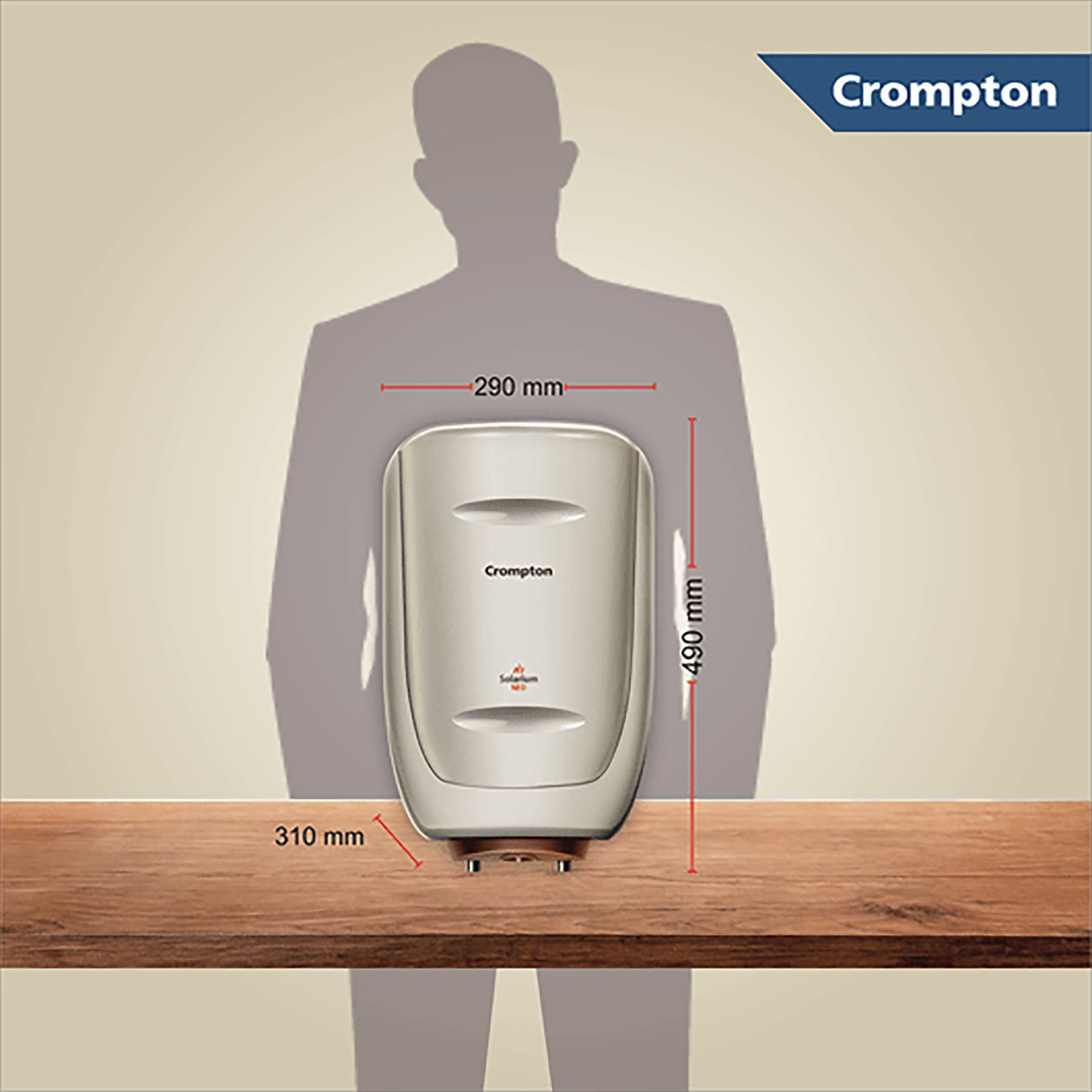 Crompton Solarium Neo 6 Litres 4 Star Vertical Storage Water Geyser with Glass Coated Incoloy Heating Element (White)_15
