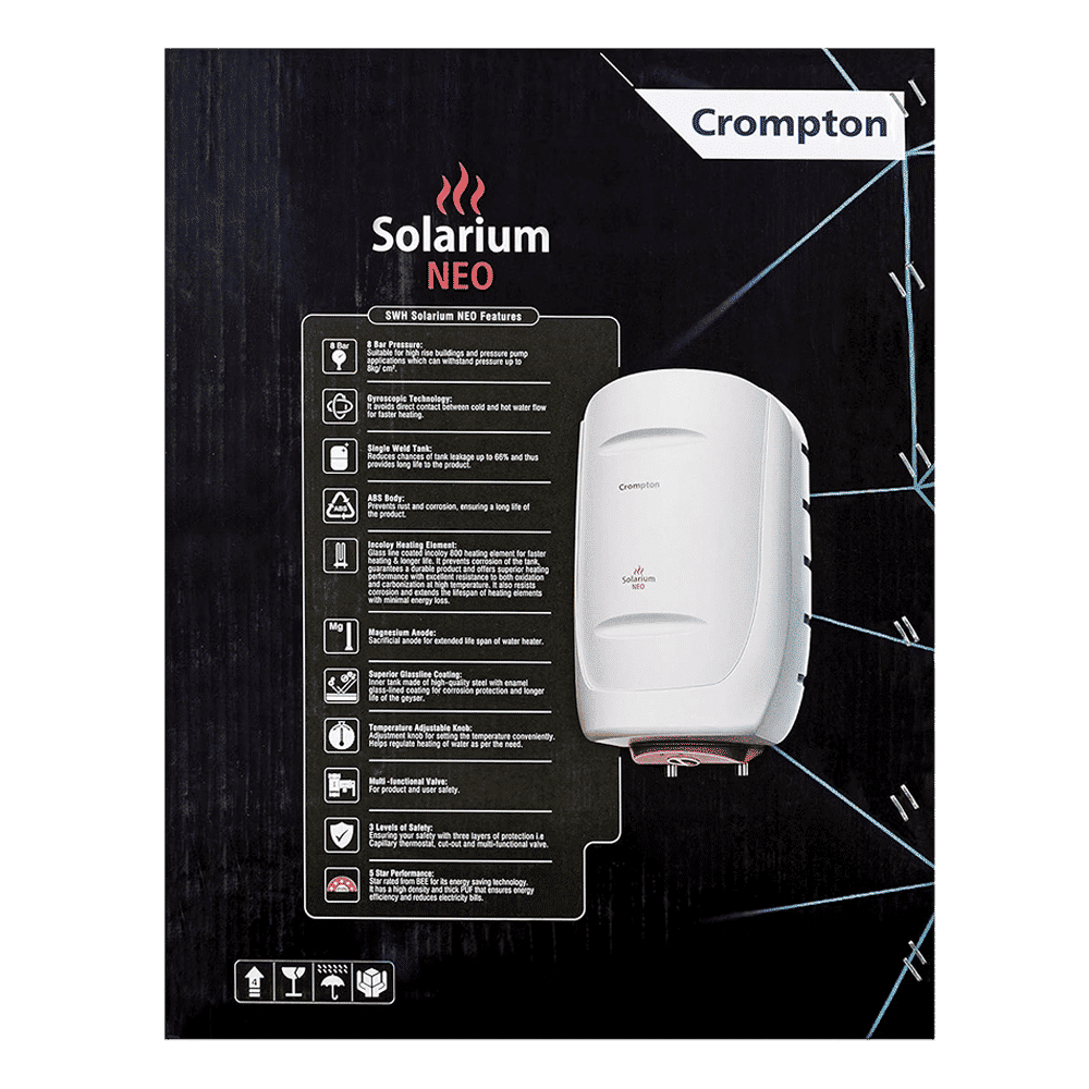 Crompton Solarium Neo 15 Litre 5 Star Vertical Storage Geyser with Anti Siphon Protection (Ivory)_16