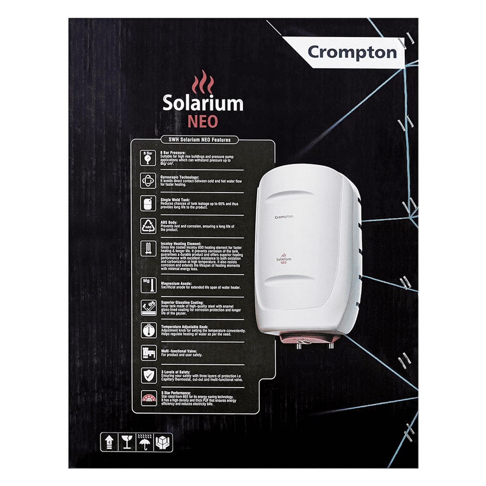 Crompton Solarium Neo 25 Litre 5 Star Vertical Storage Geyser with Anti Siphon Protection (Ivory)_12