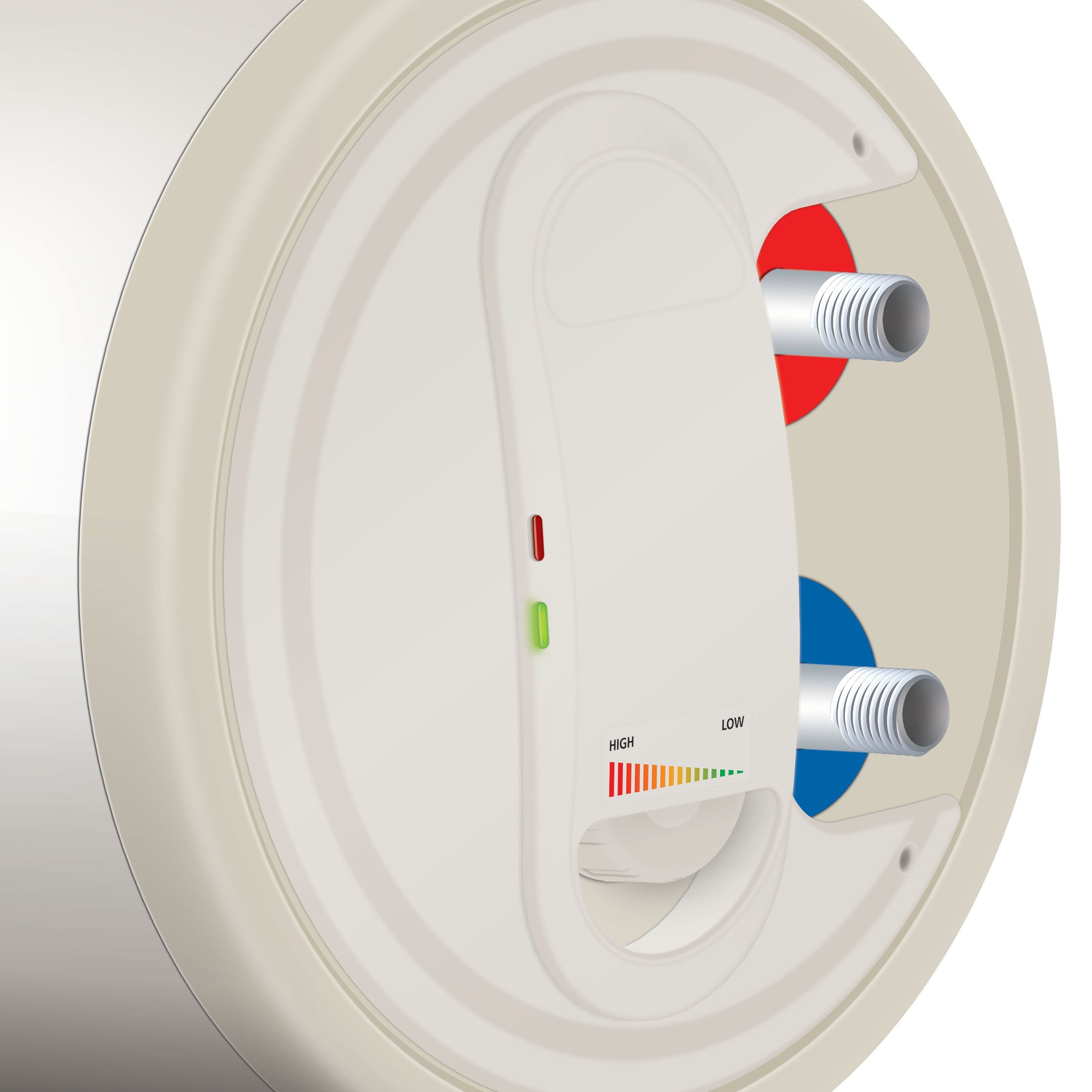 AO Smith Elegance 25 Litre 3 Star Horizontal Storage Geyser with Blue Diamond Technology (White)_4