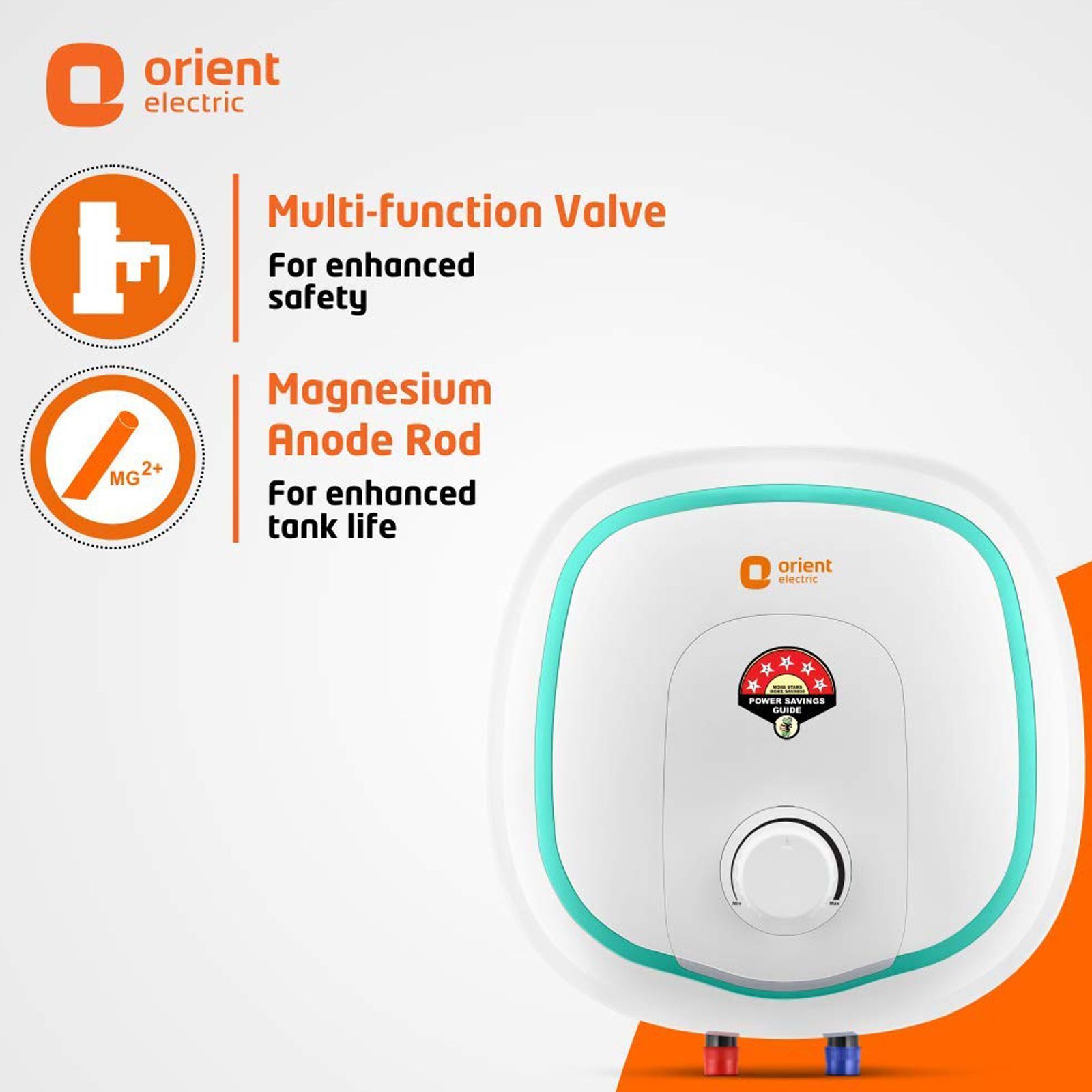 Orient Aquator 25 Litres 5 Star Storage Water Geyser (2000 Watts, SWAS25VPGM2-WH, White)_7